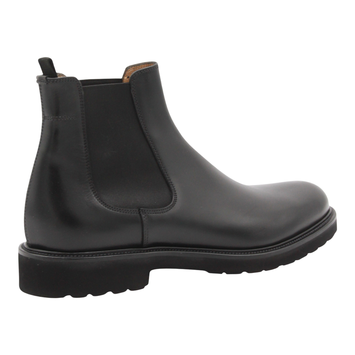 Polished Black Leather Boots