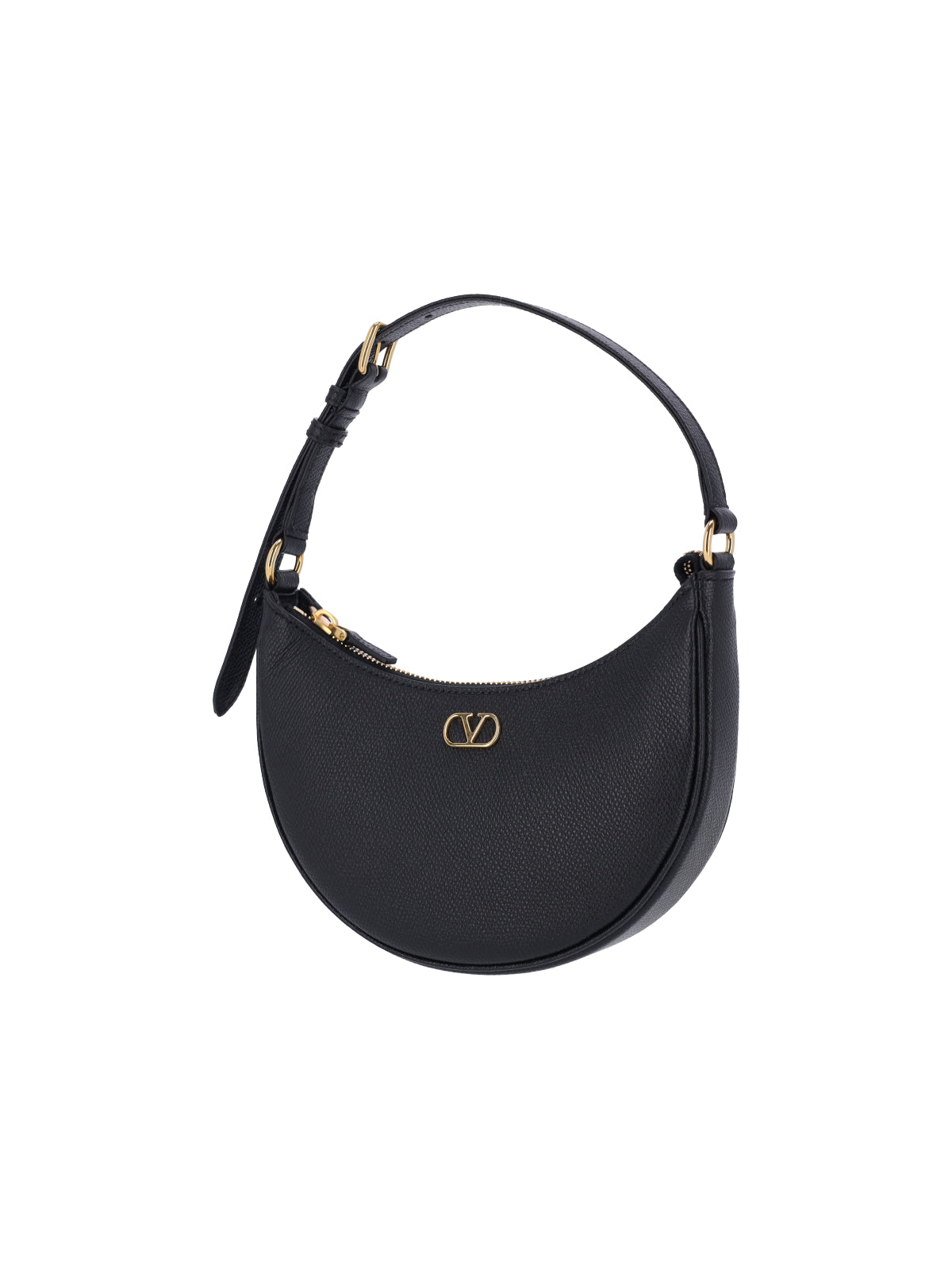 "Vlogo Signature" Mini Hobo Bag Black
