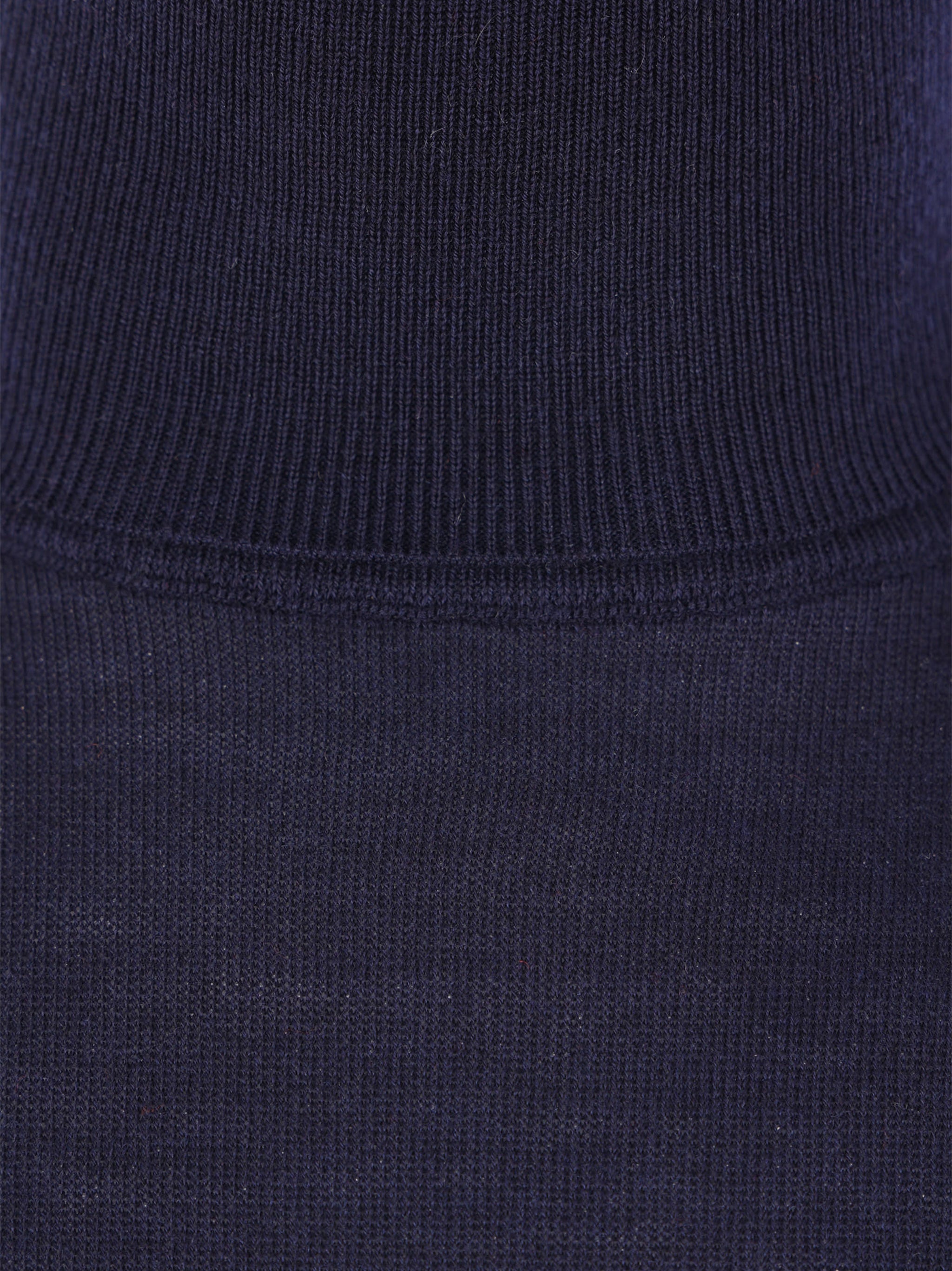High-Neck Long-Sleeved Finely Knit Pullover