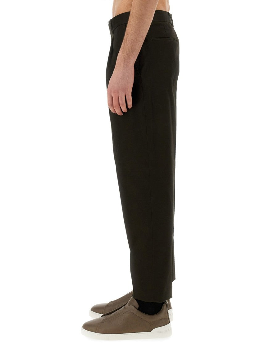 Tailored Pants With Pleated Front