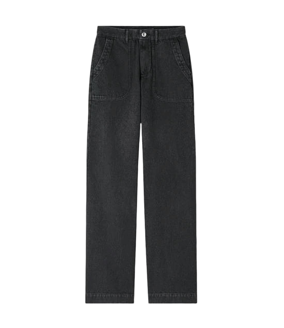 High-Waisted Straight-Leg A.P.C. Denim Pants
