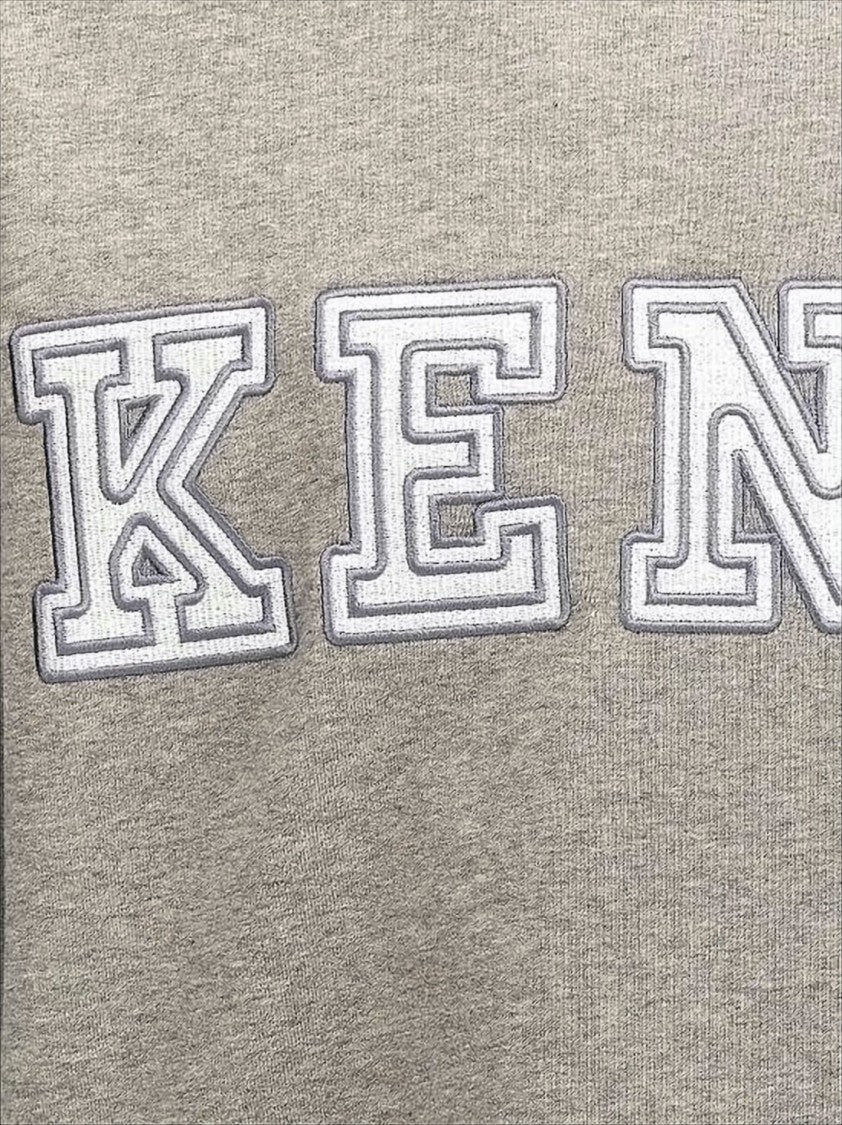 Heather Grey Long-Sleeve Sweatshirt With Varsity Design