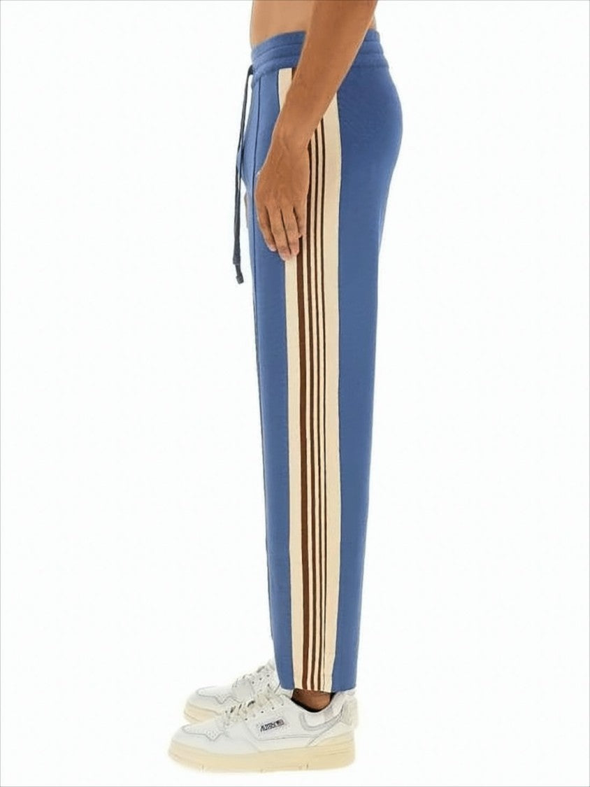 Relaxed Fit Training Pants with Contrasting Side Stripes