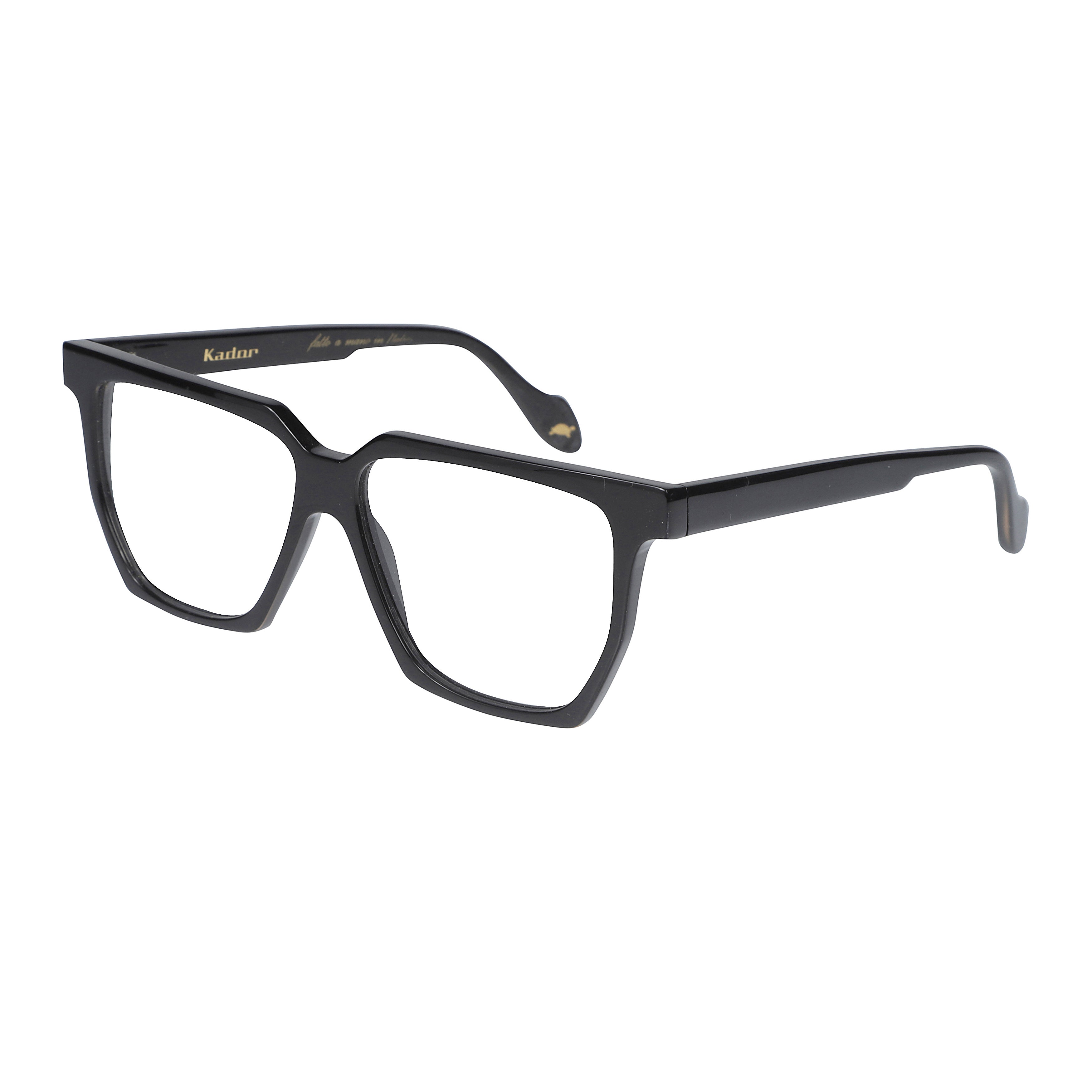 Charlize Light Geometric Black Frame Sunglasses with Angular Design