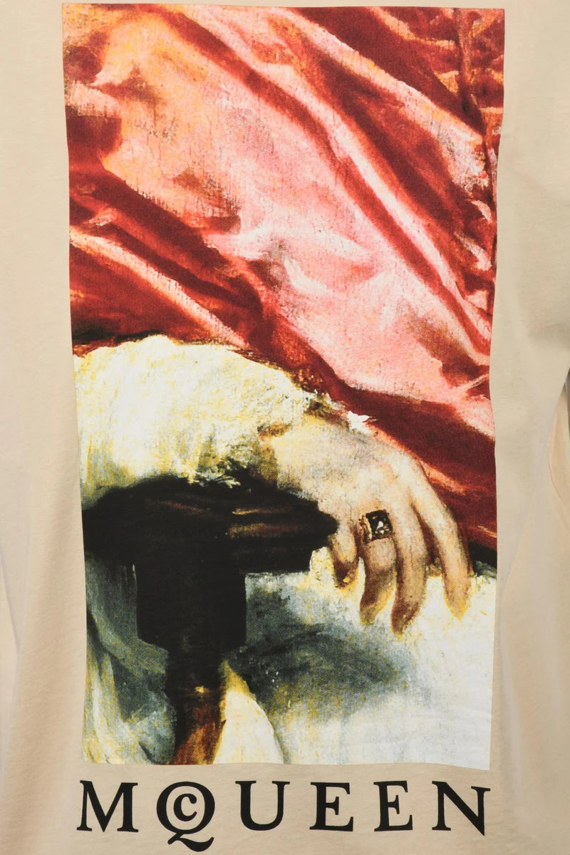 Artistic Print Cotton T-Shirt