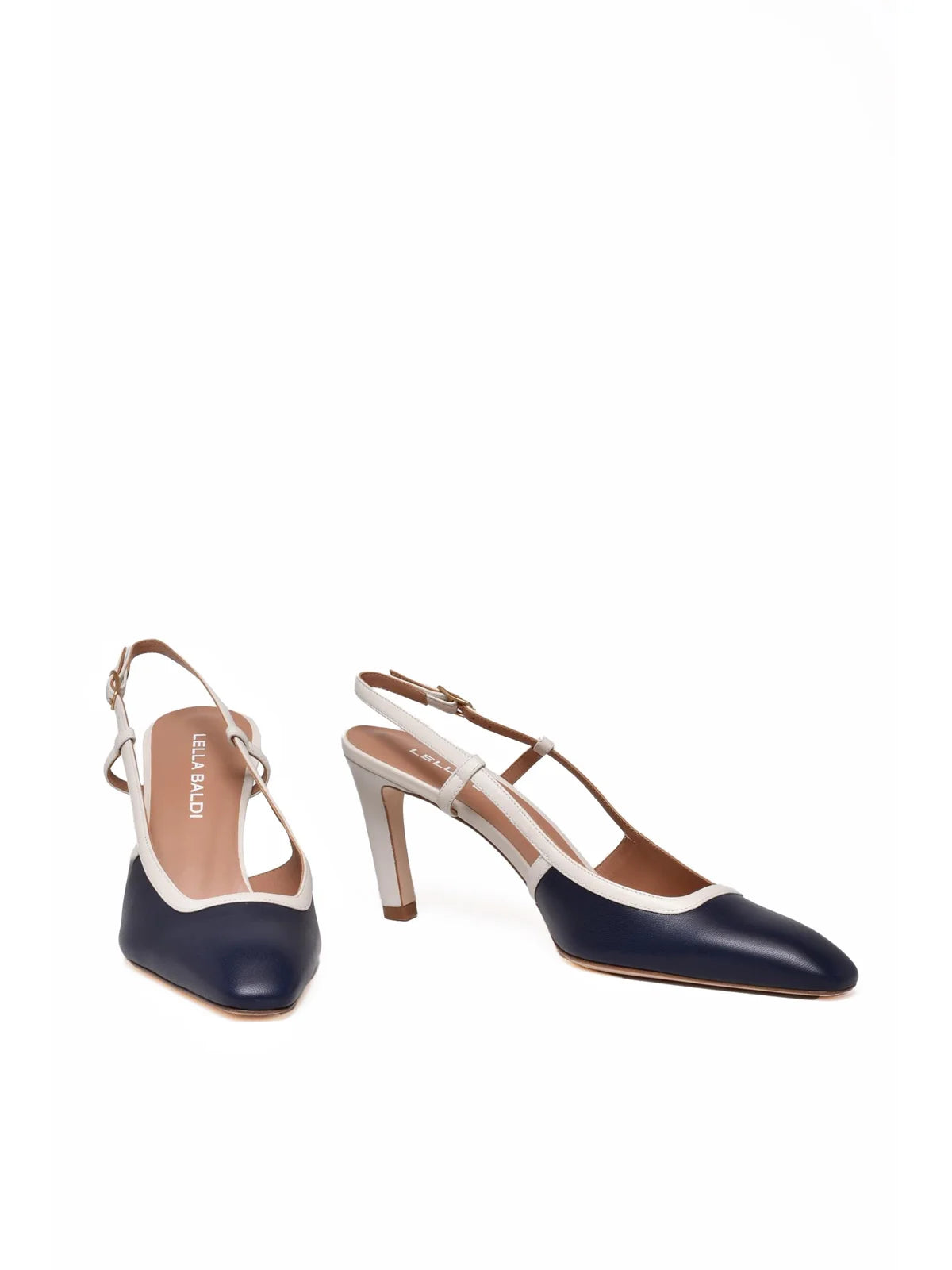Blue Leather Chanel Pump