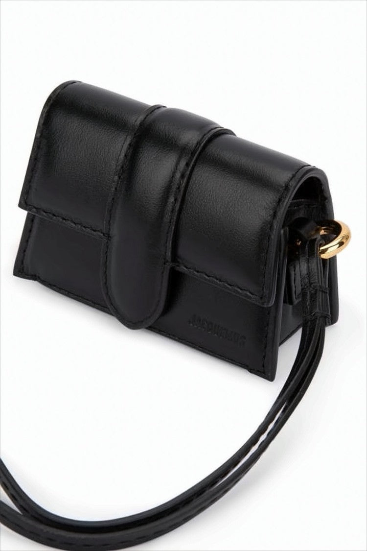 Compact Structured Black Shoulder Bag
