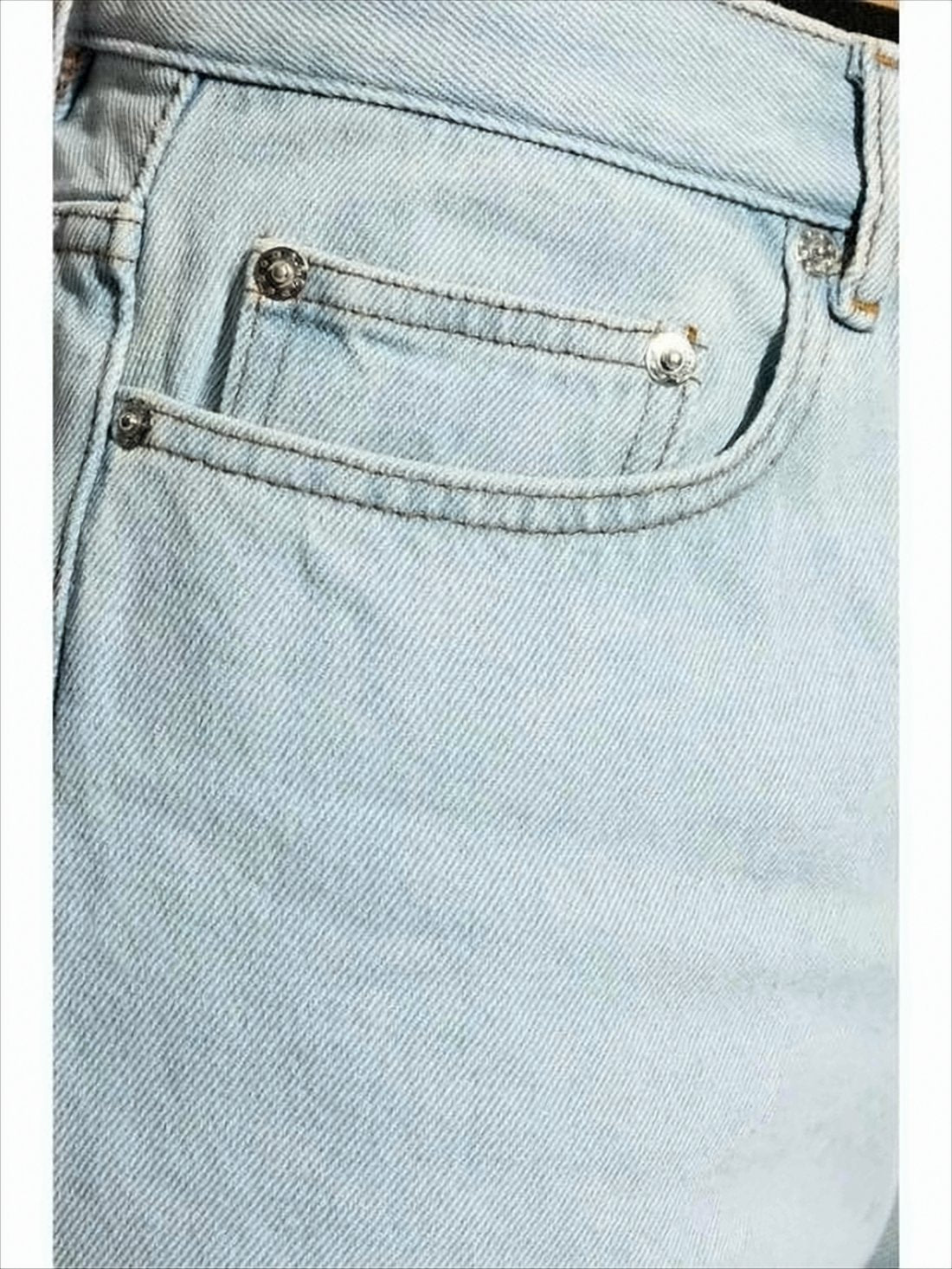 Classic Straight-Leg Denim Pants