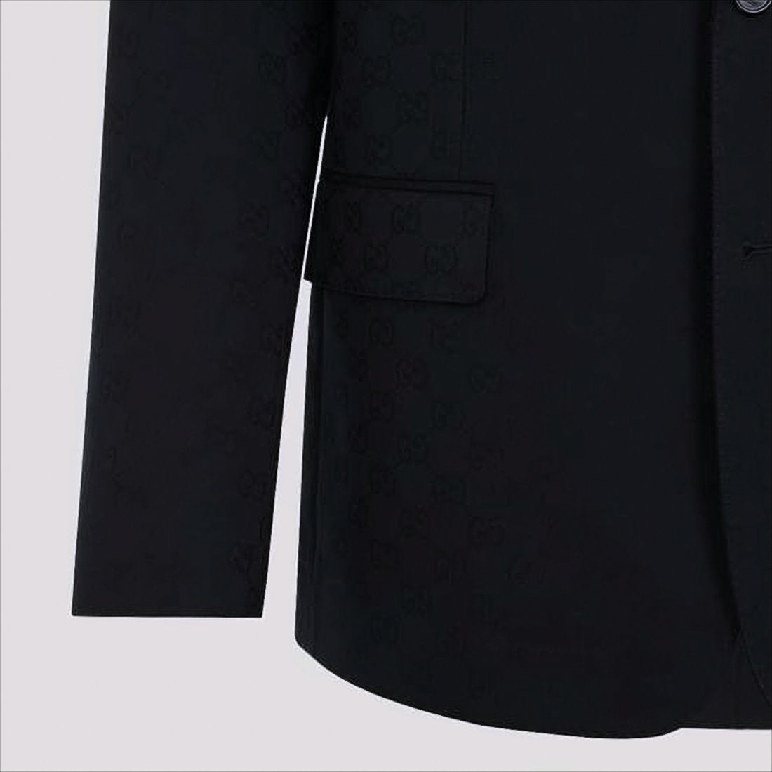 Tailored Black Wool Suit Set