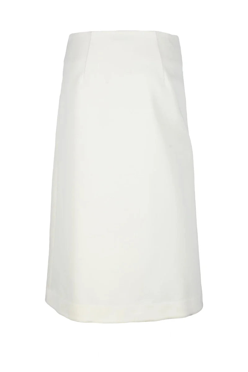 Women's Skirt White Asymmetrical
