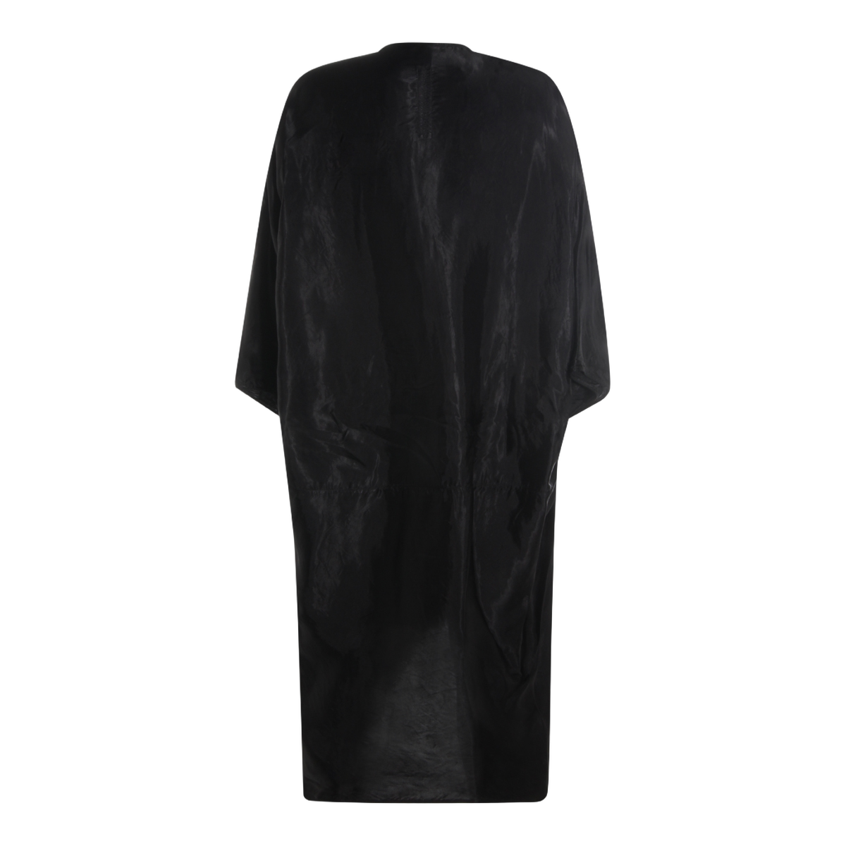 Loose-Fit Midi Dress with Deep V-Neckline