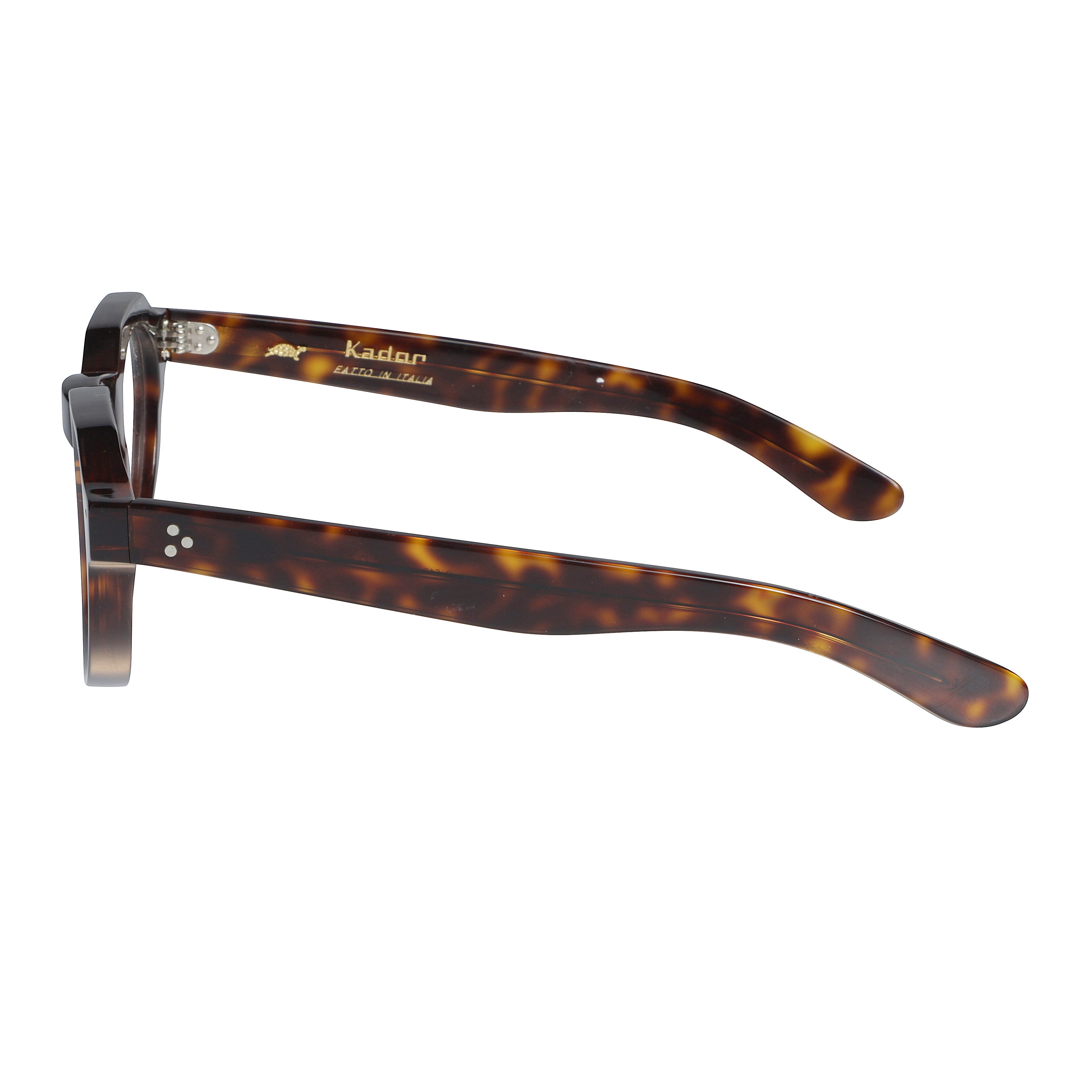 Spike Round Frame Tortoiseshell Sunglasses with Metallic Rivet Details