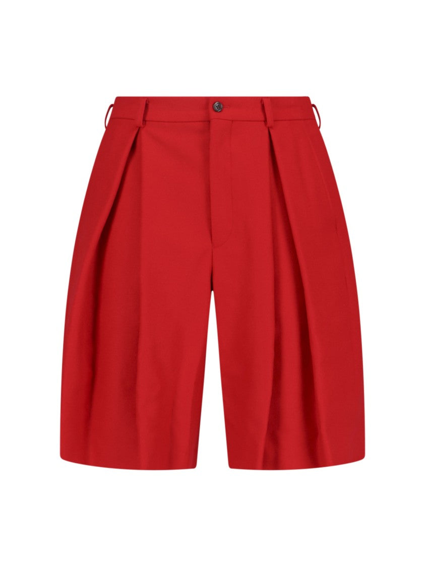 Wool Shorts – Red