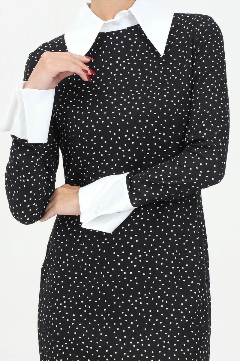 Short Dress - Black/White