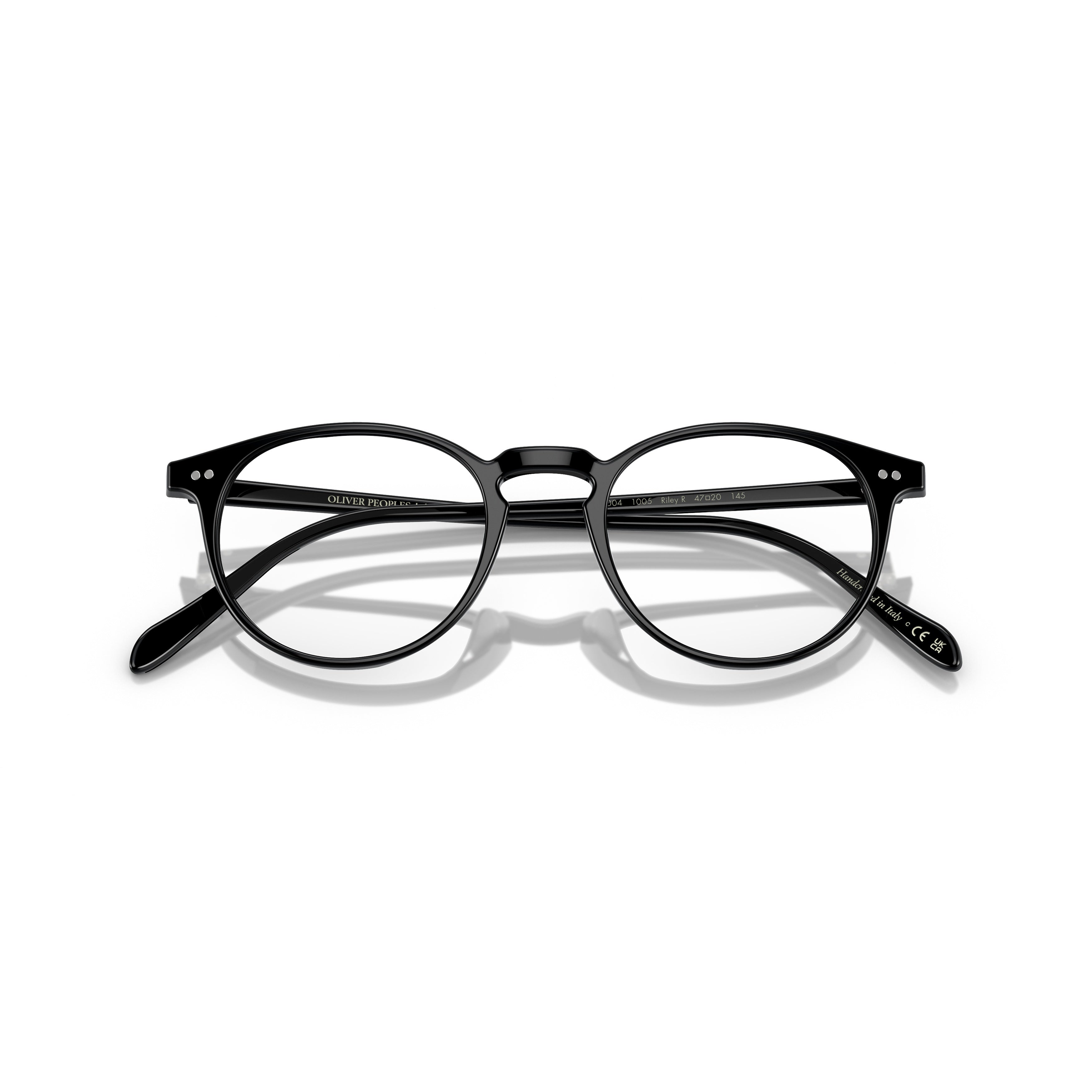 0ov5004 Classic Round Frame Eyeglasses with Keyhole Bridge