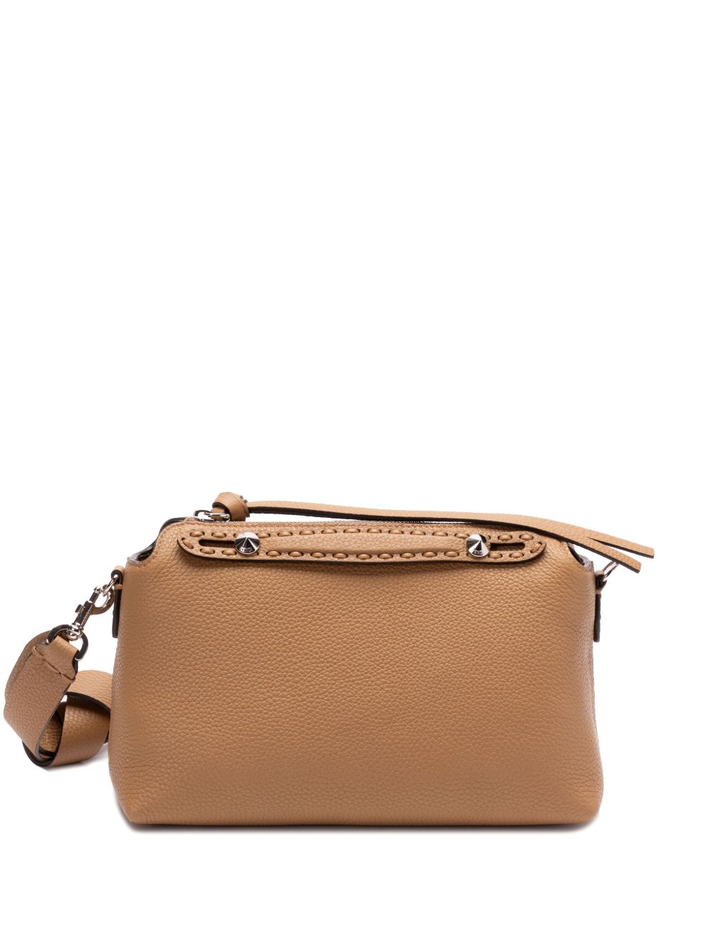 Medium Brown Calf Leather Shoulder Bag