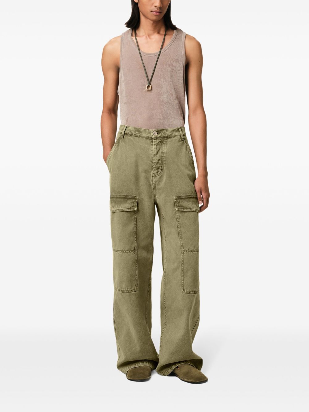 Relaxed Wide-Leg Trousers