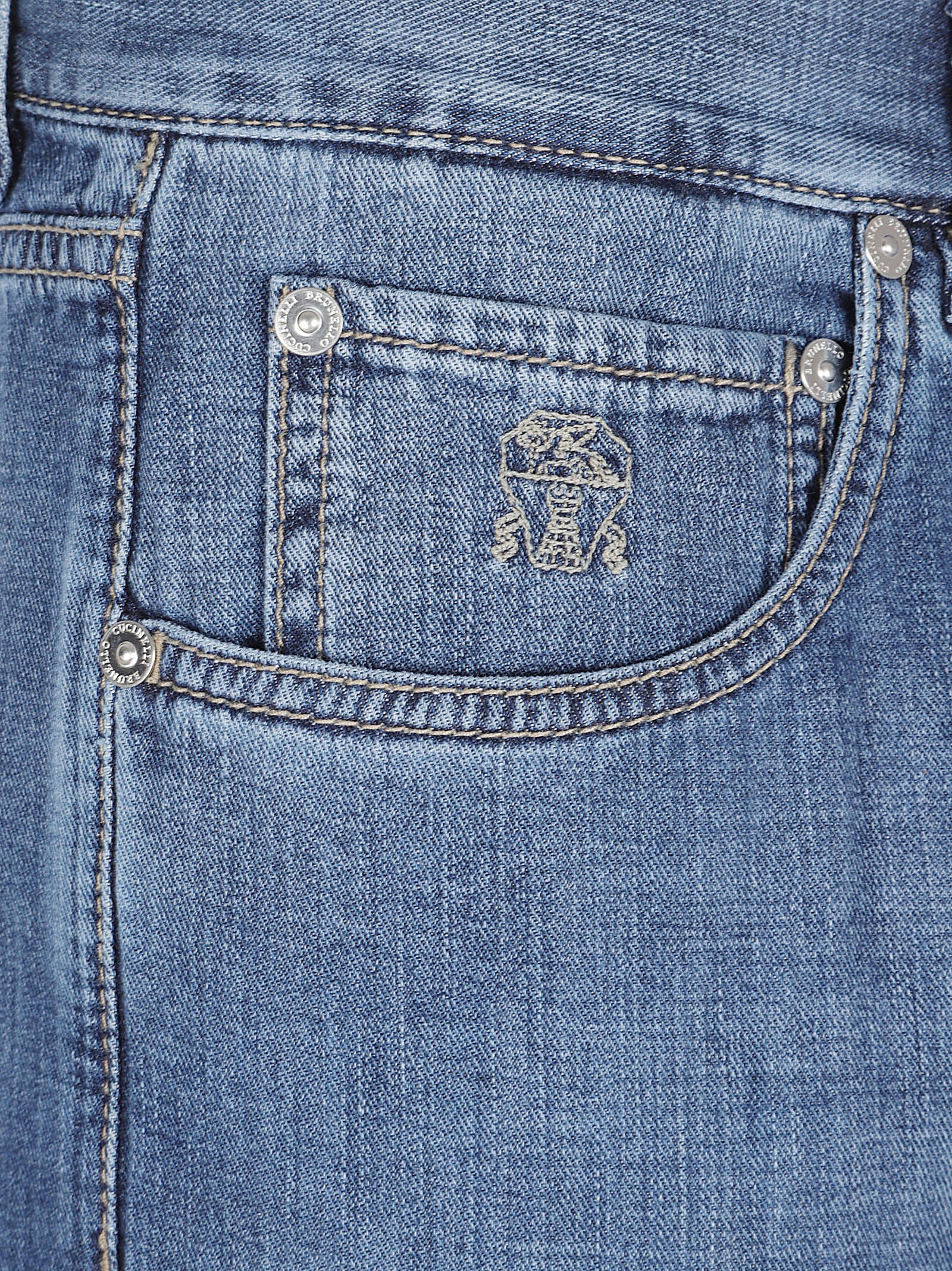 Straight-Leg Denim Jeans