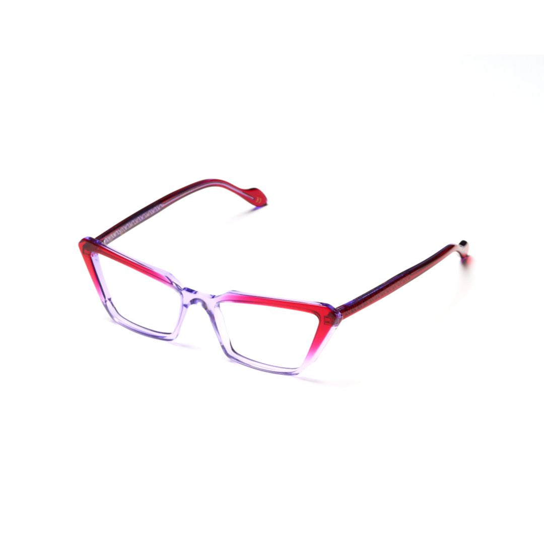 Butterfly Glamour-V Angular Cat-Eye Sunglasses with Gradient Finish