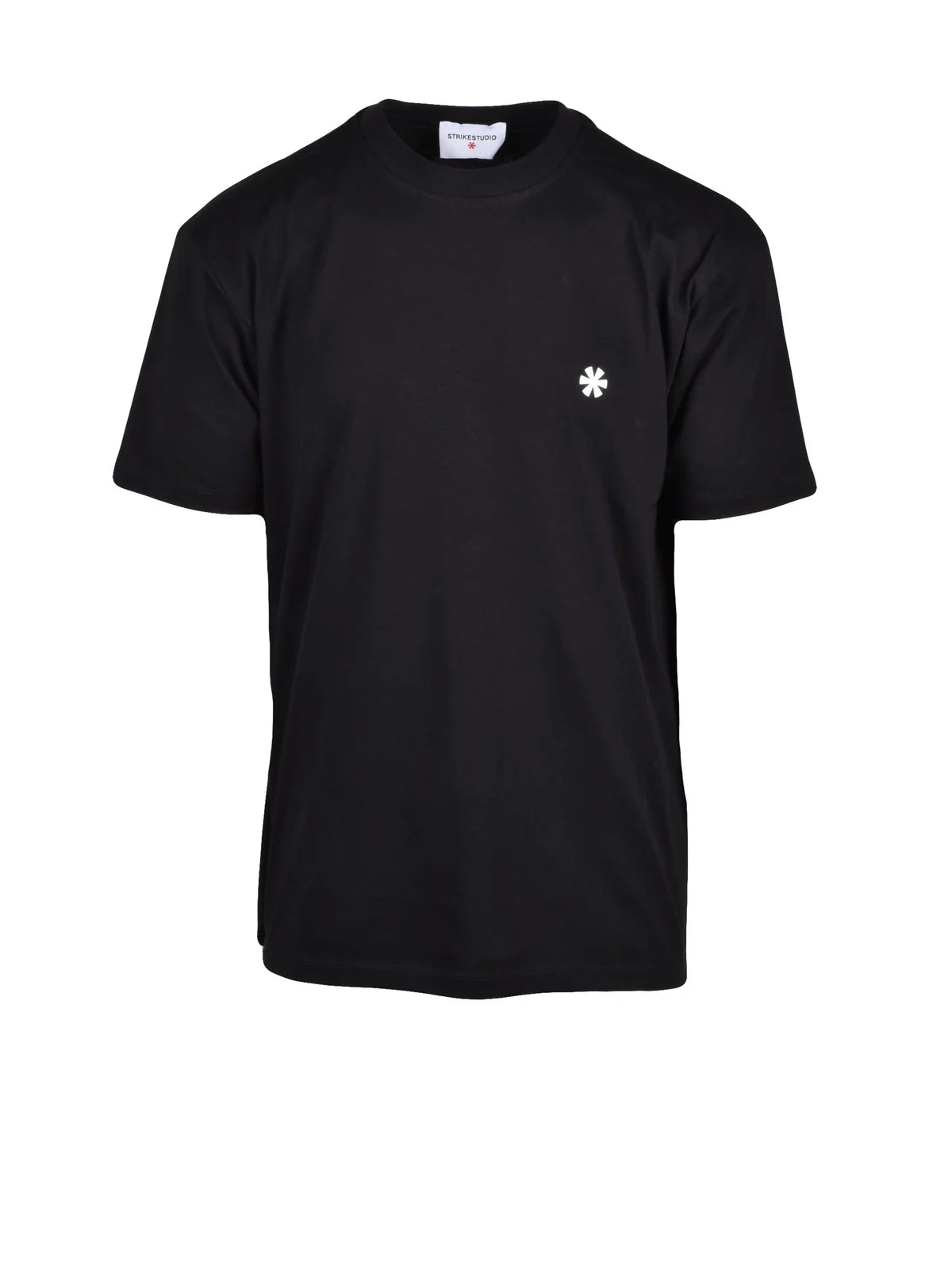Black Cotton Crew Neck T-shirt