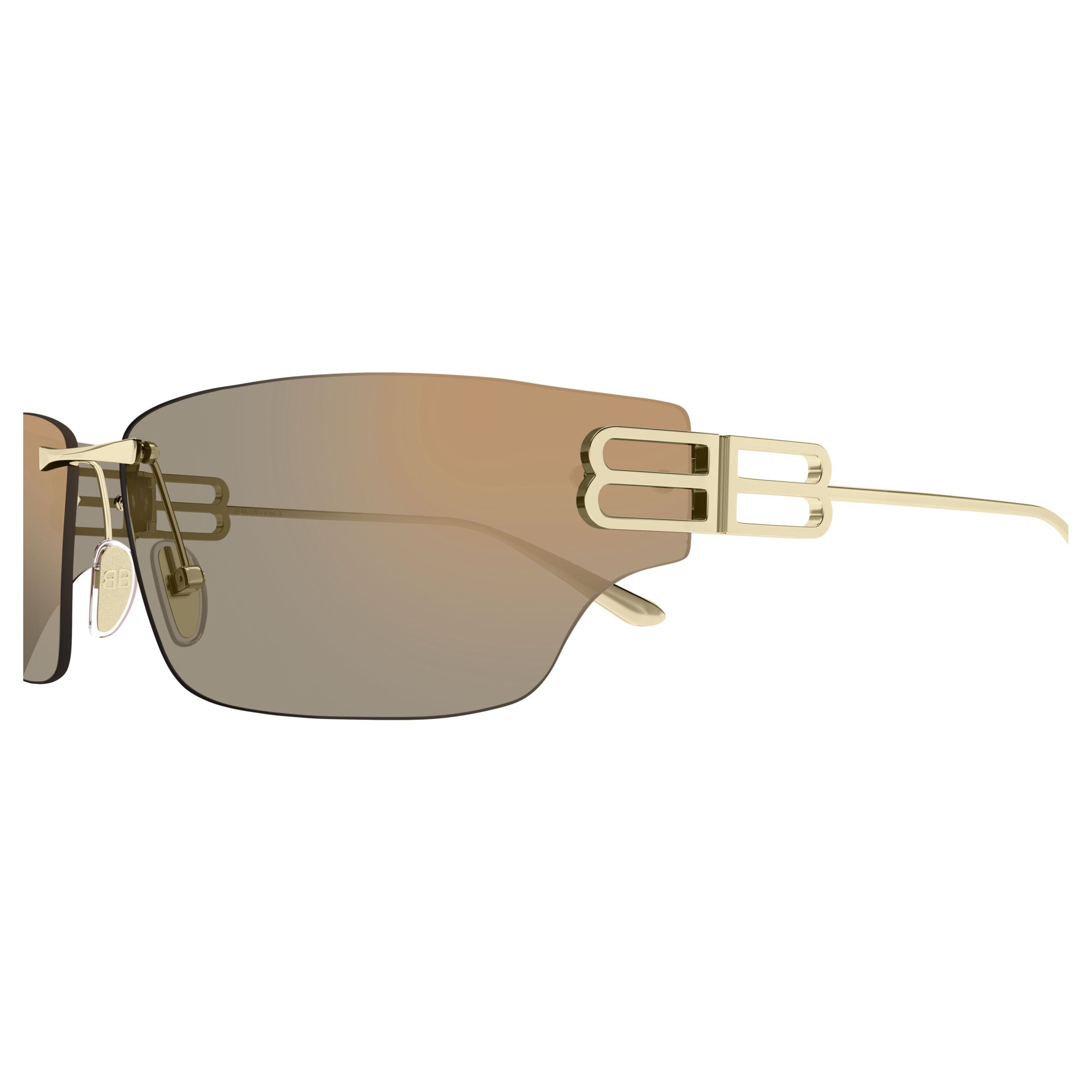 Rimless Sunglasses with Gold-Tone Double-B Logo