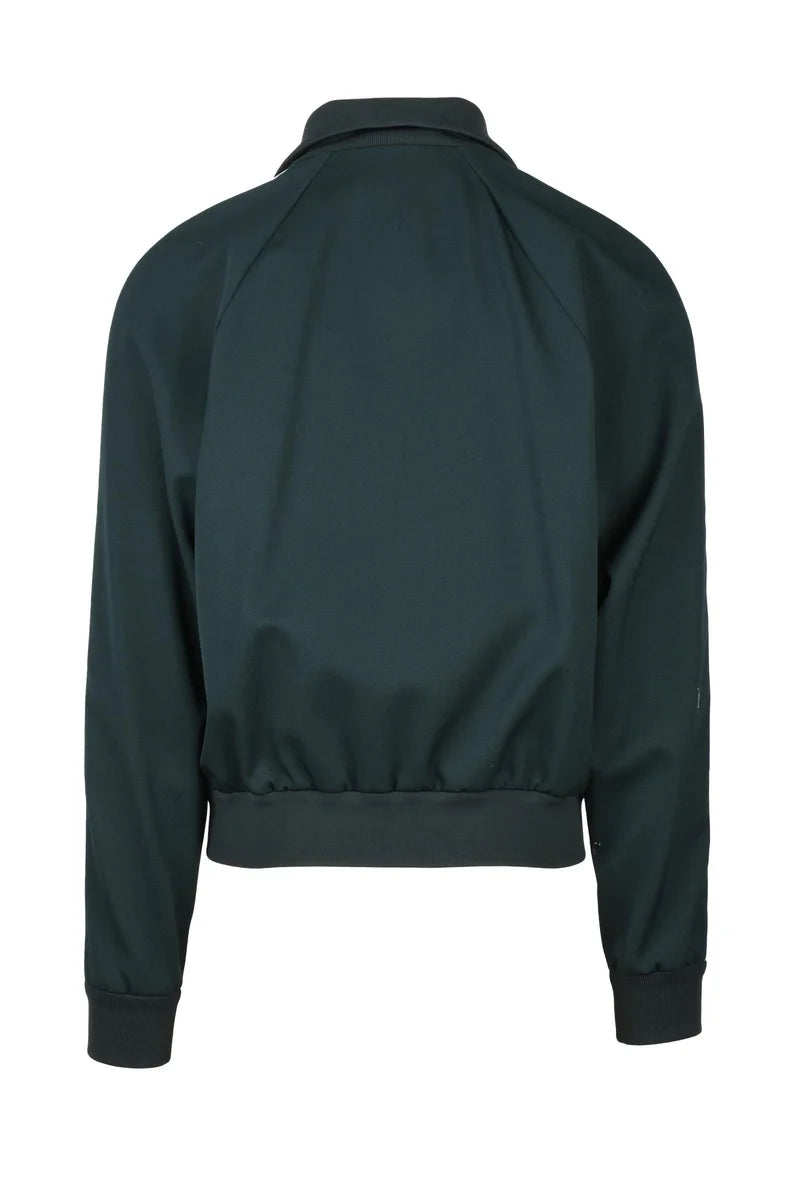 Wool Jacket Zip Pockets - Green