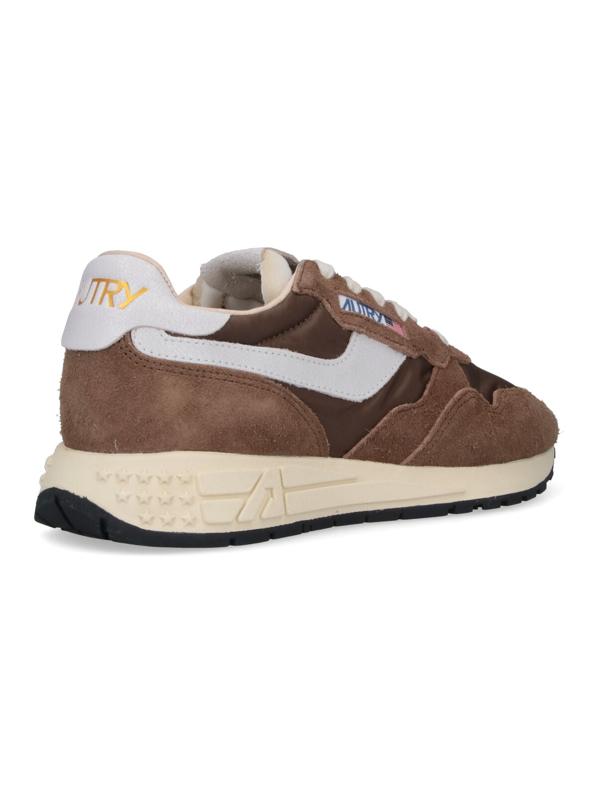 Brown Leather Sneakers With Timeless Design