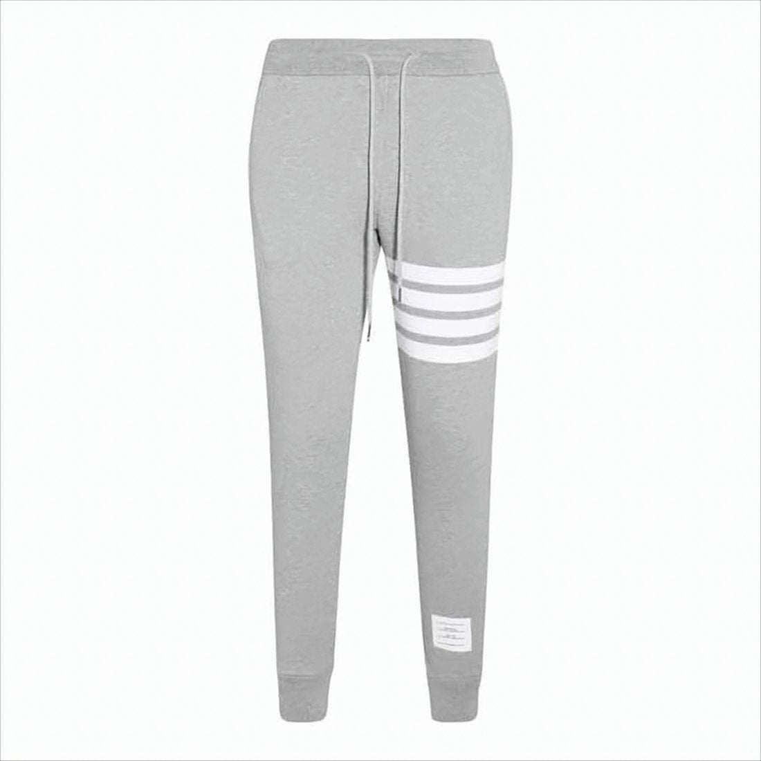 Slim-Fit Heather Grey Jogger Pants