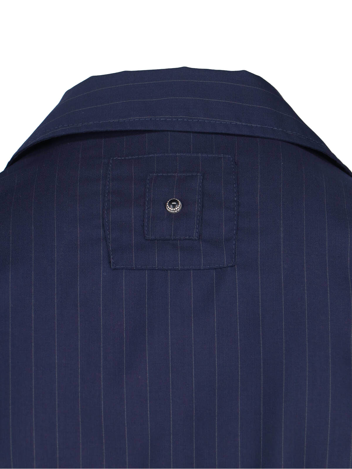 Blue Pinstripe Virgin Wool Blend Jacket