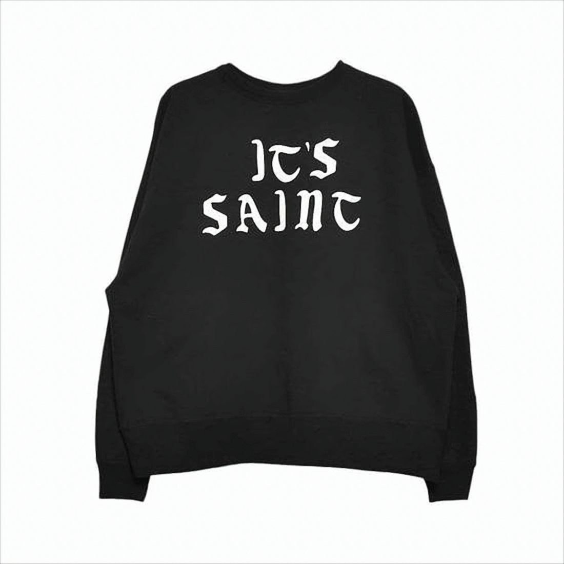 Long-Sleeved Black Graphic T-Shirt With Gothic Typography
