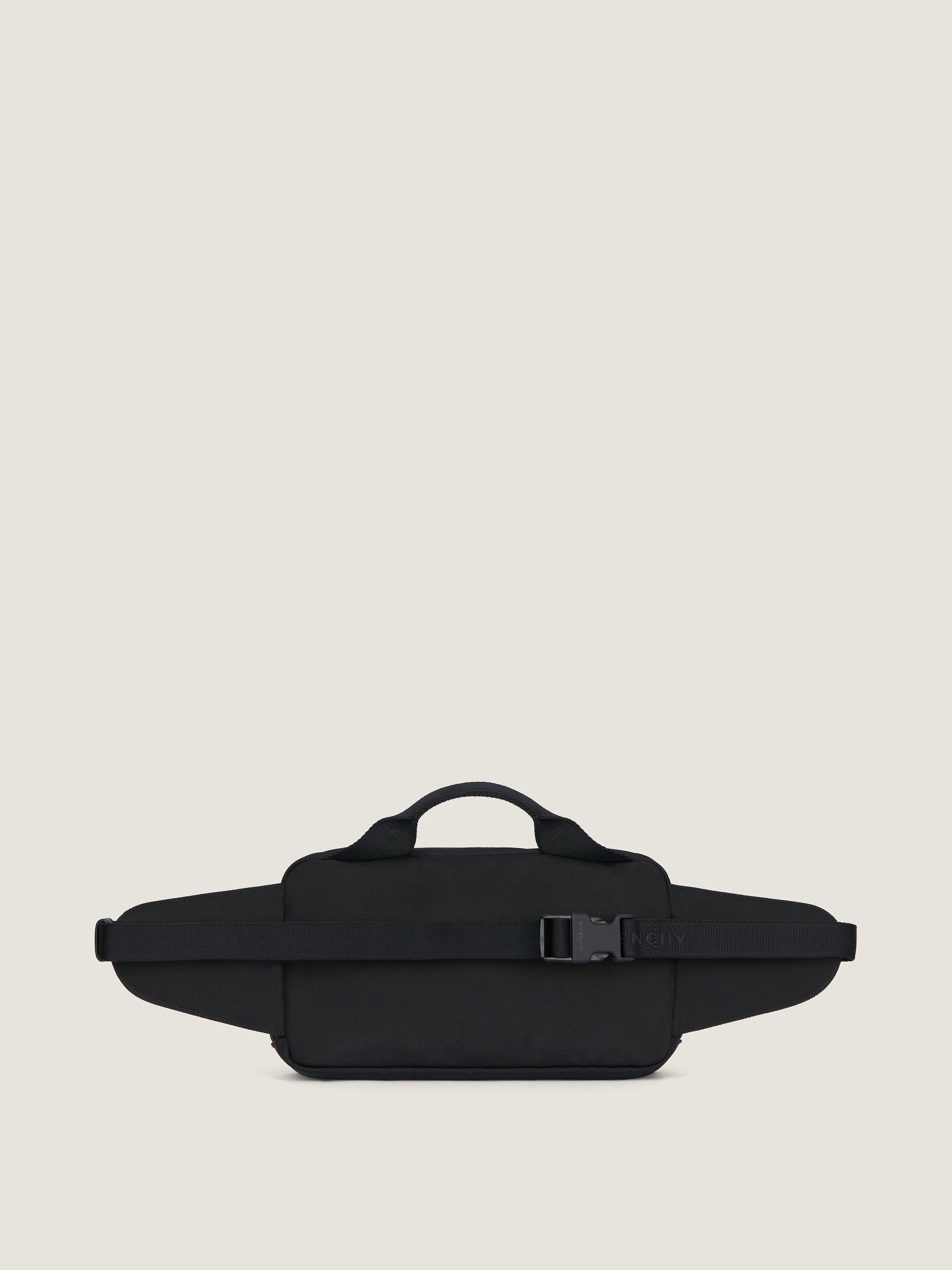 Essential U Rectangular Black Bumbag