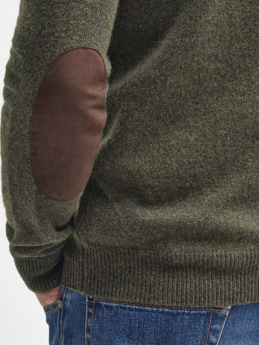 Essential Patch Half Zip Sweater