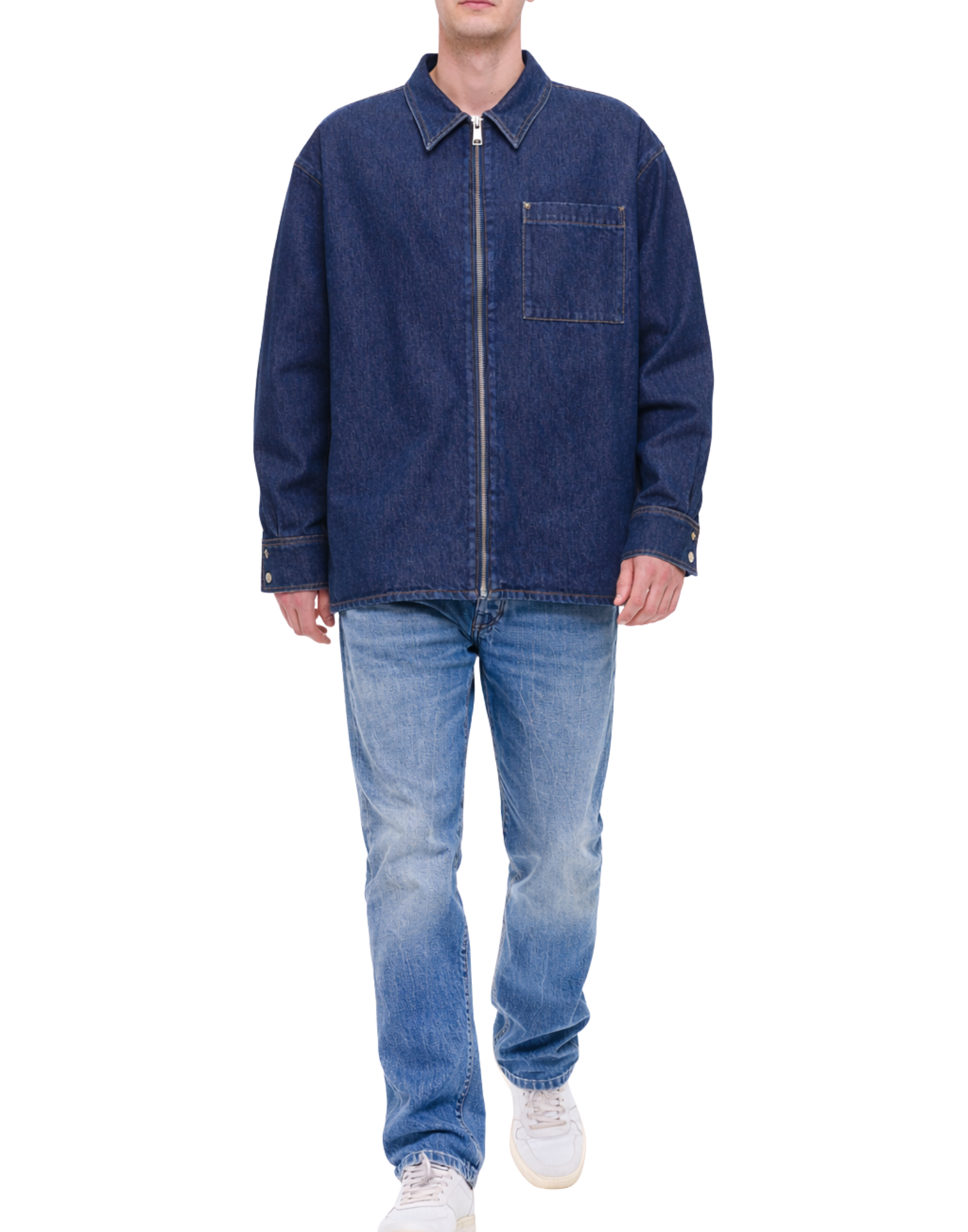 Men’S Dark Denim Overshirt