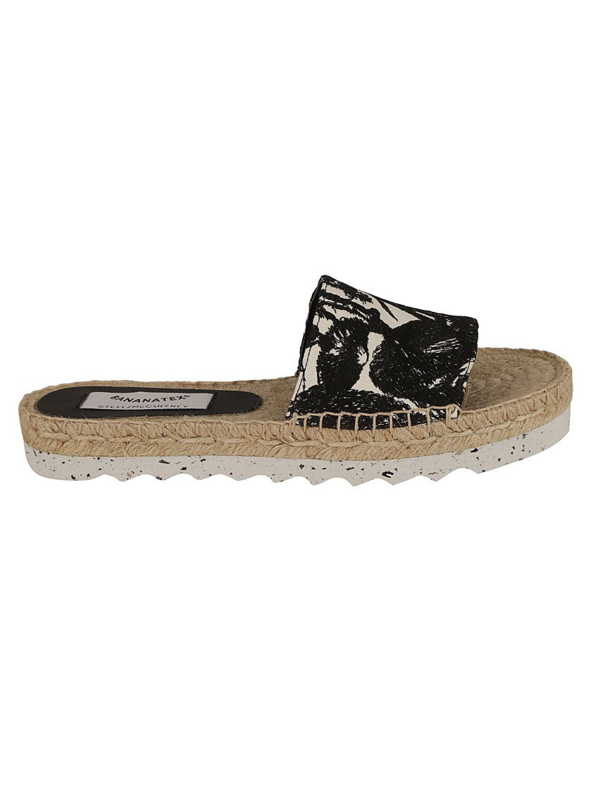 Wide Strap Sandals With Black