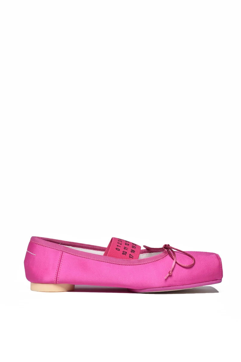 Satin Ballerinas - Fuchsia