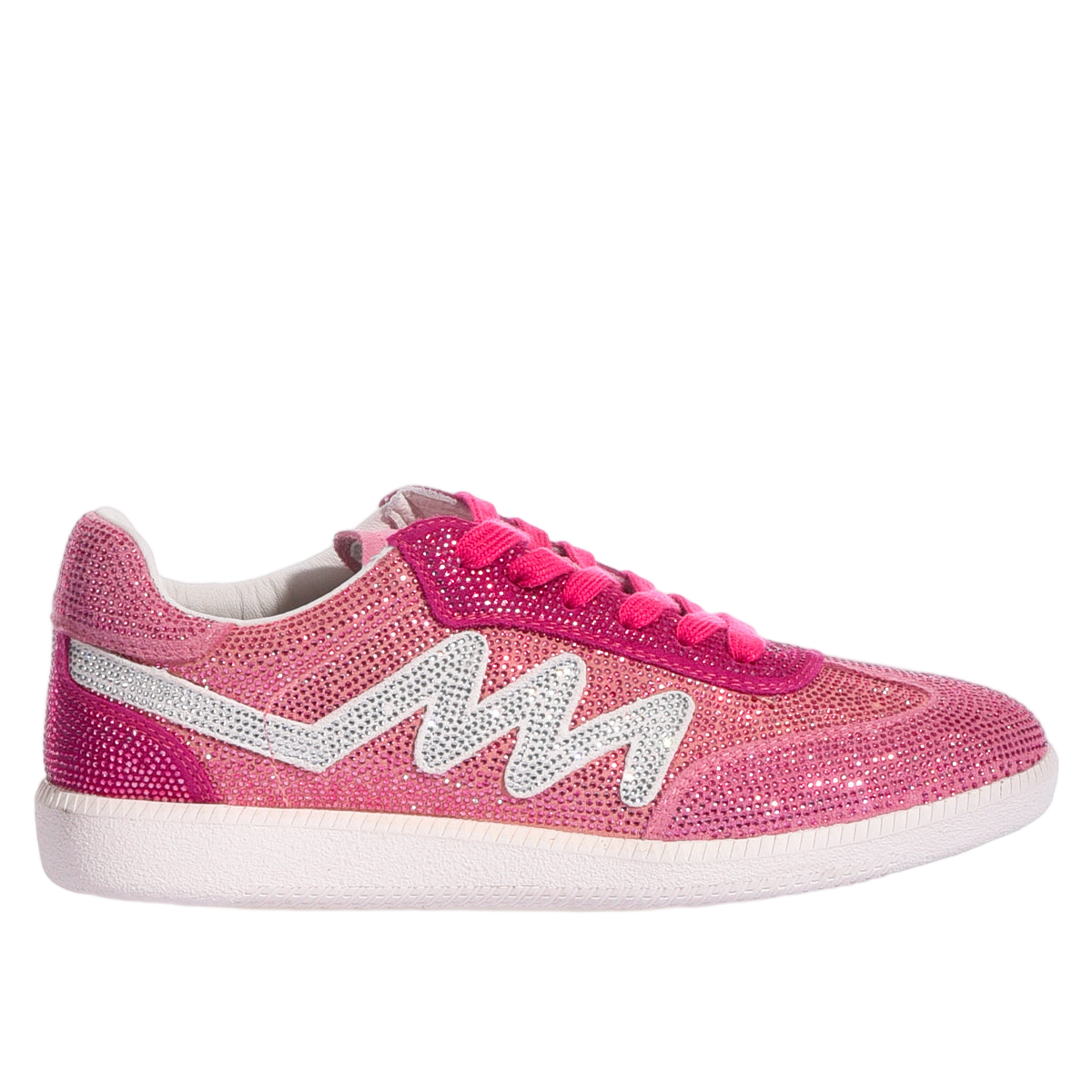 Handmade Imperial Pink Gradient Sneakers