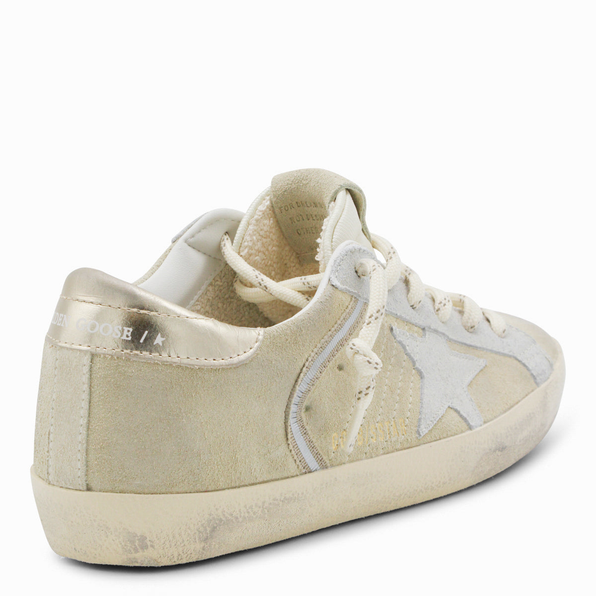 Vintage-Inspired Beige Suede Low-Top Sneakers