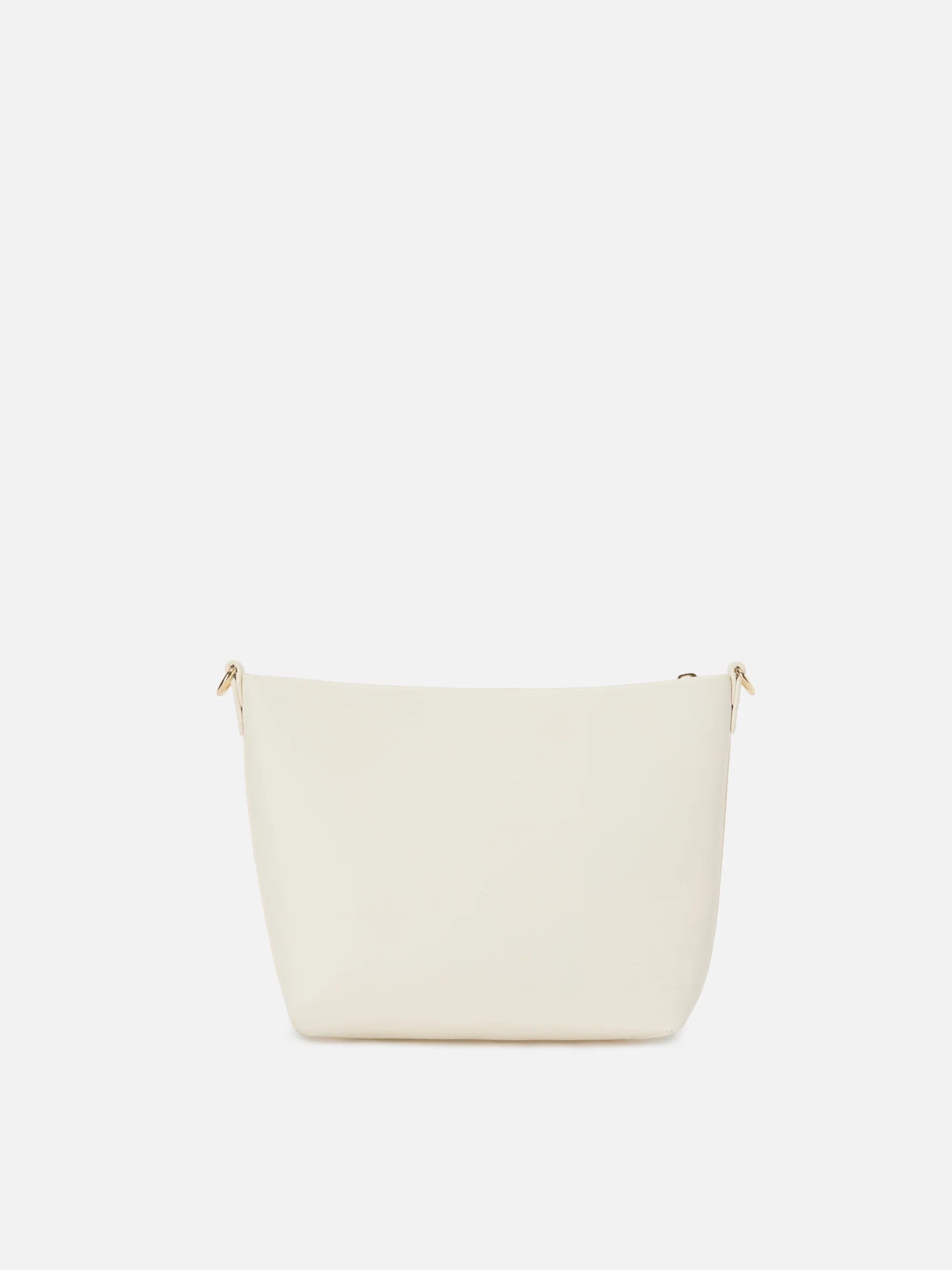 Minimalist Handbag with Structured Silhouette and Gold-tone Accents