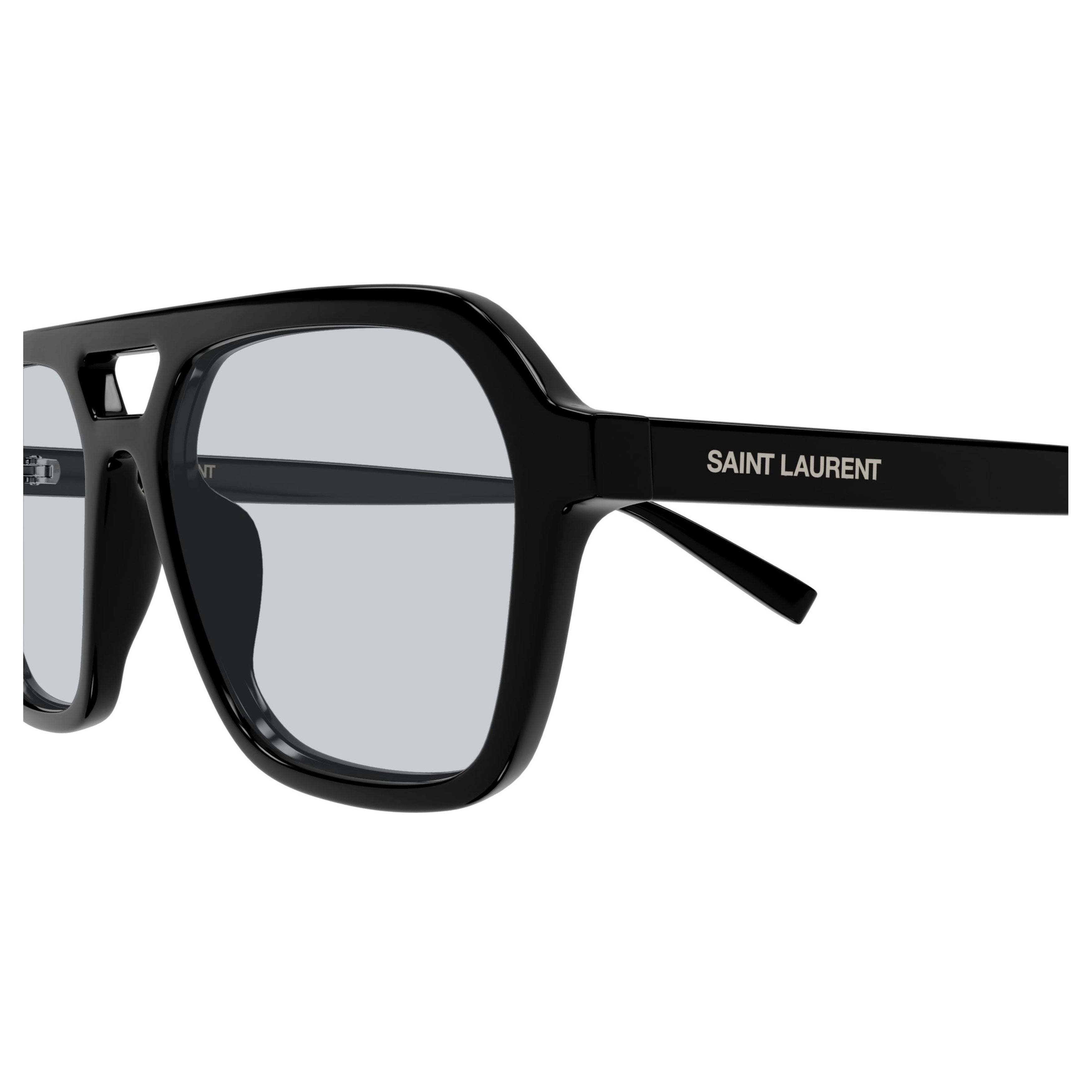 Oversized Square Frame Sunglasses With Cut-Out Bridge