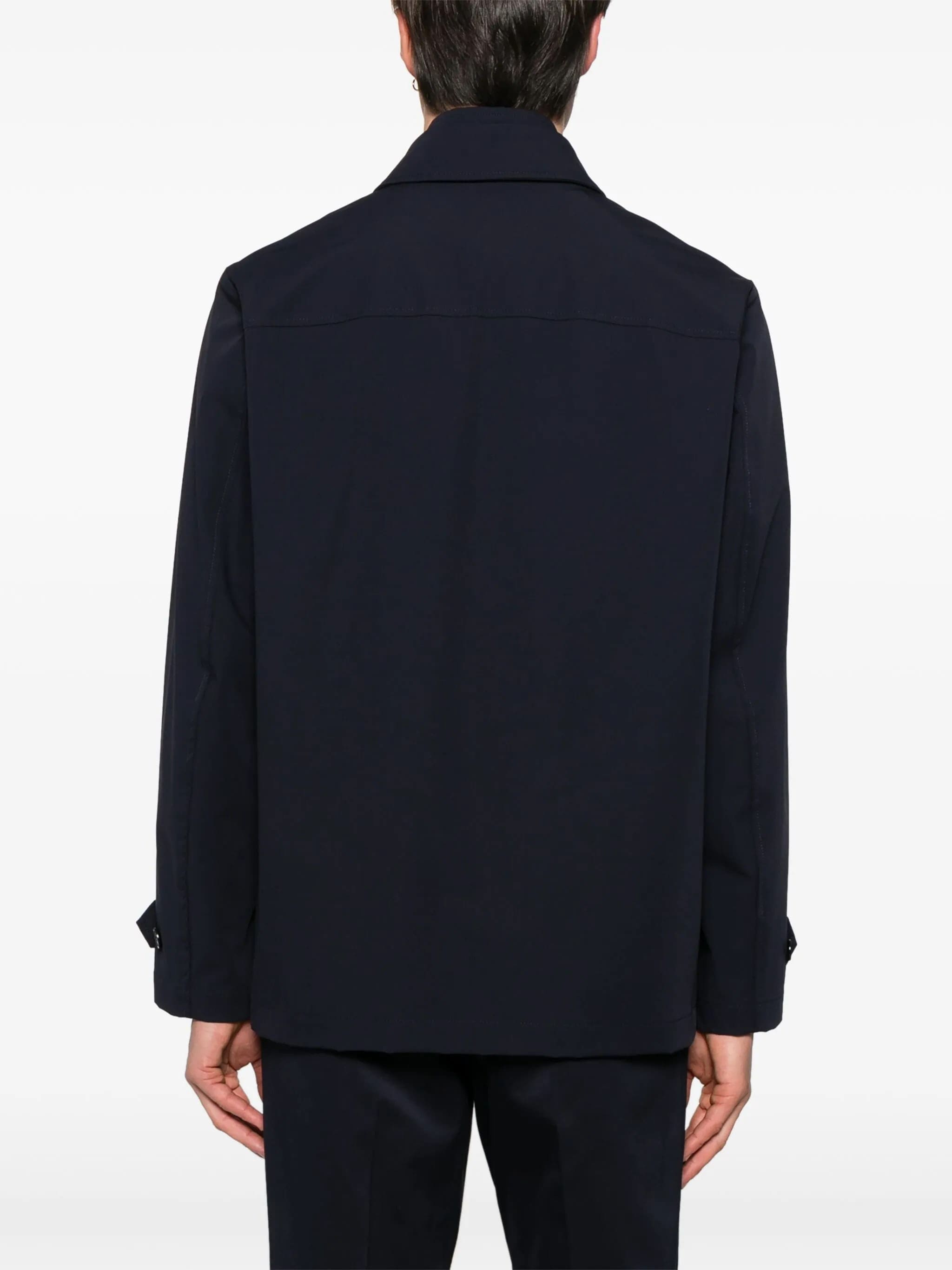 Morning Stretch Minimalist Black Mens Jacket