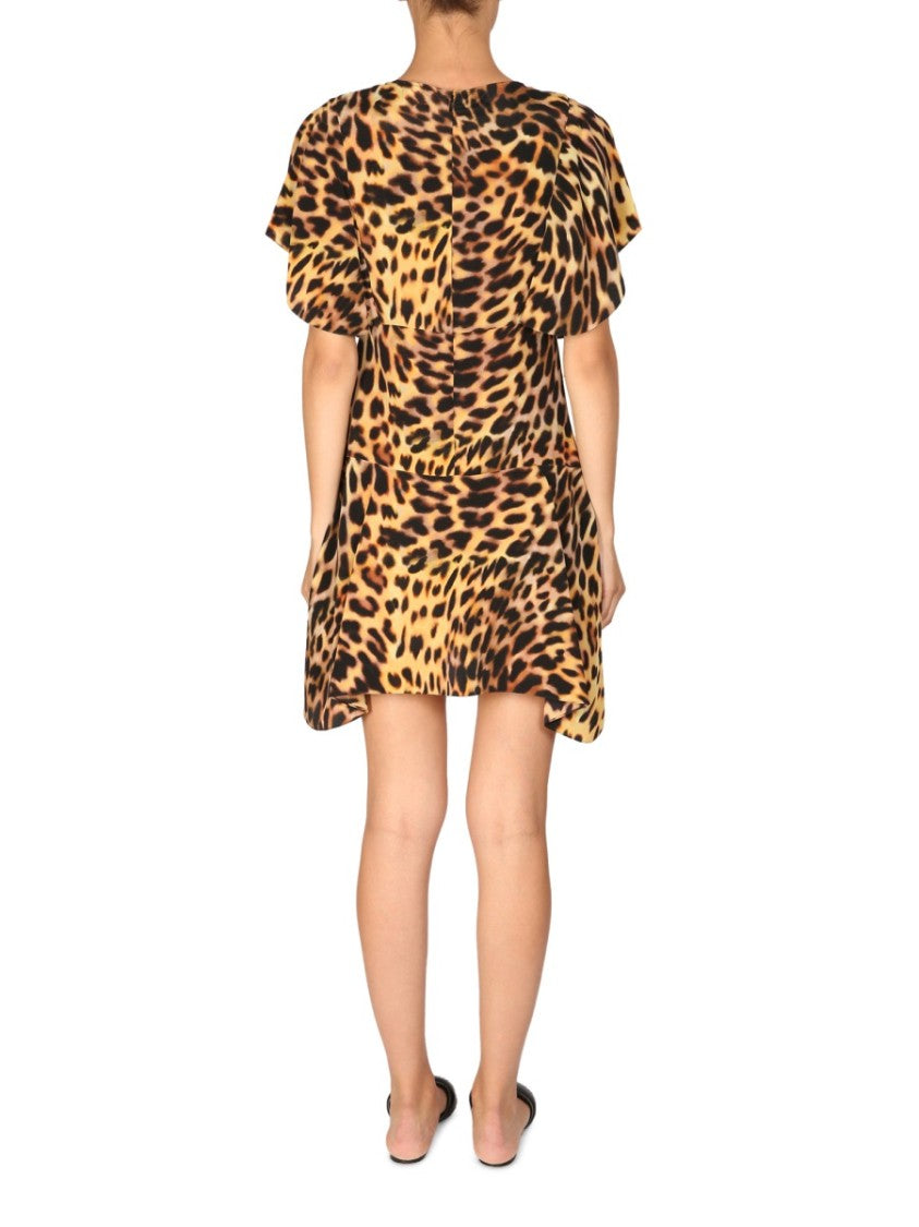 Spotted Print Mini Dress