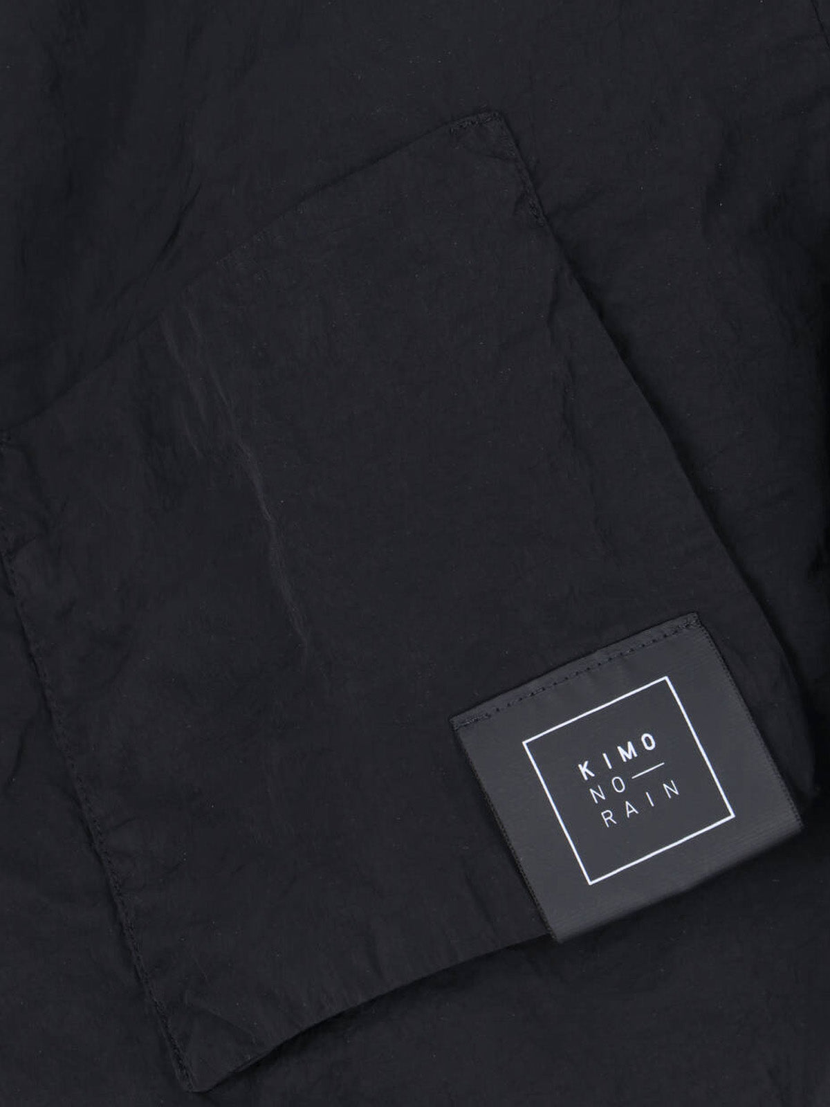 Black No-Rain Waterproof High Collar Jacket