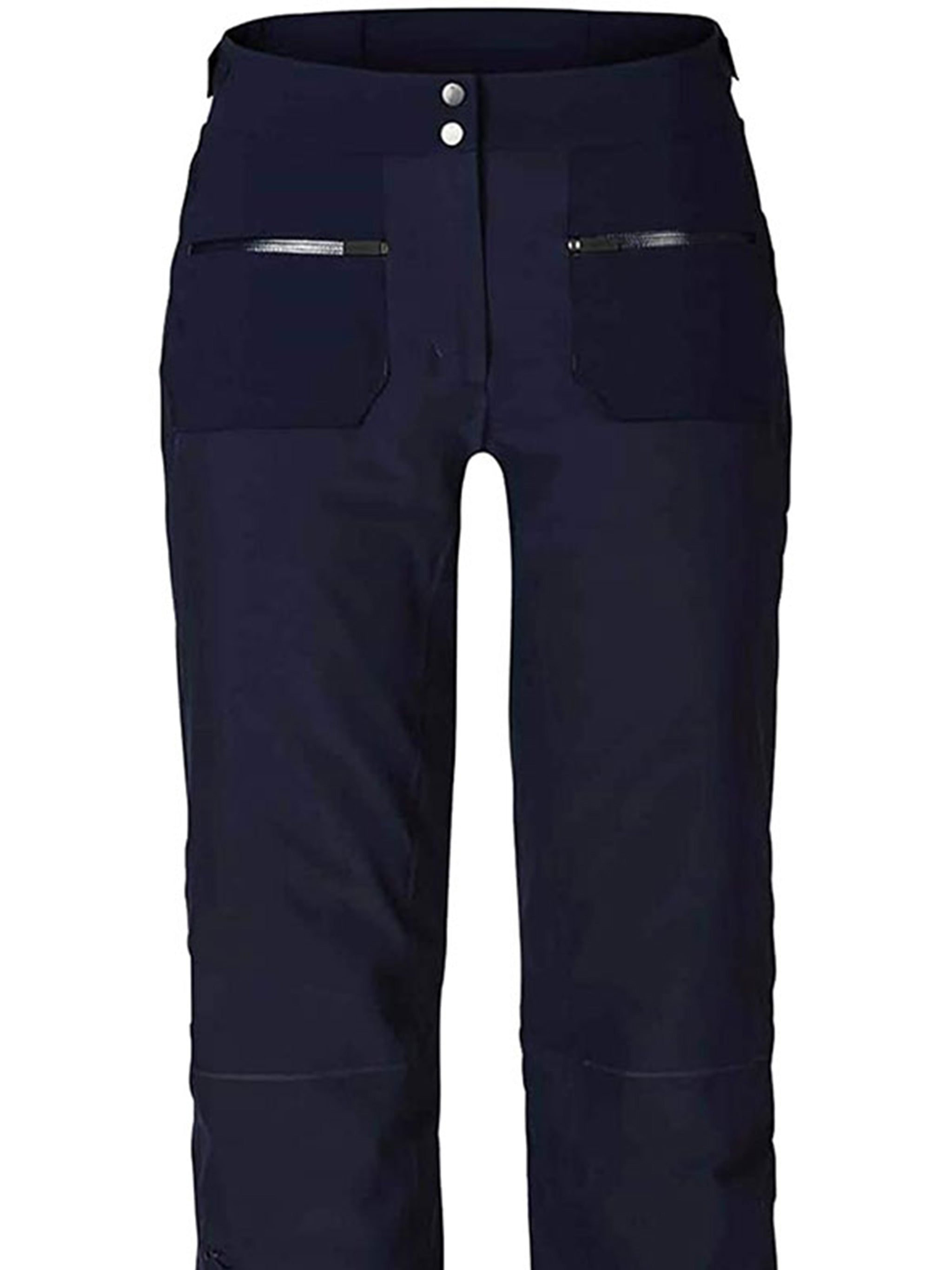 Blue Women Seduction Fitted Polyamide Pants