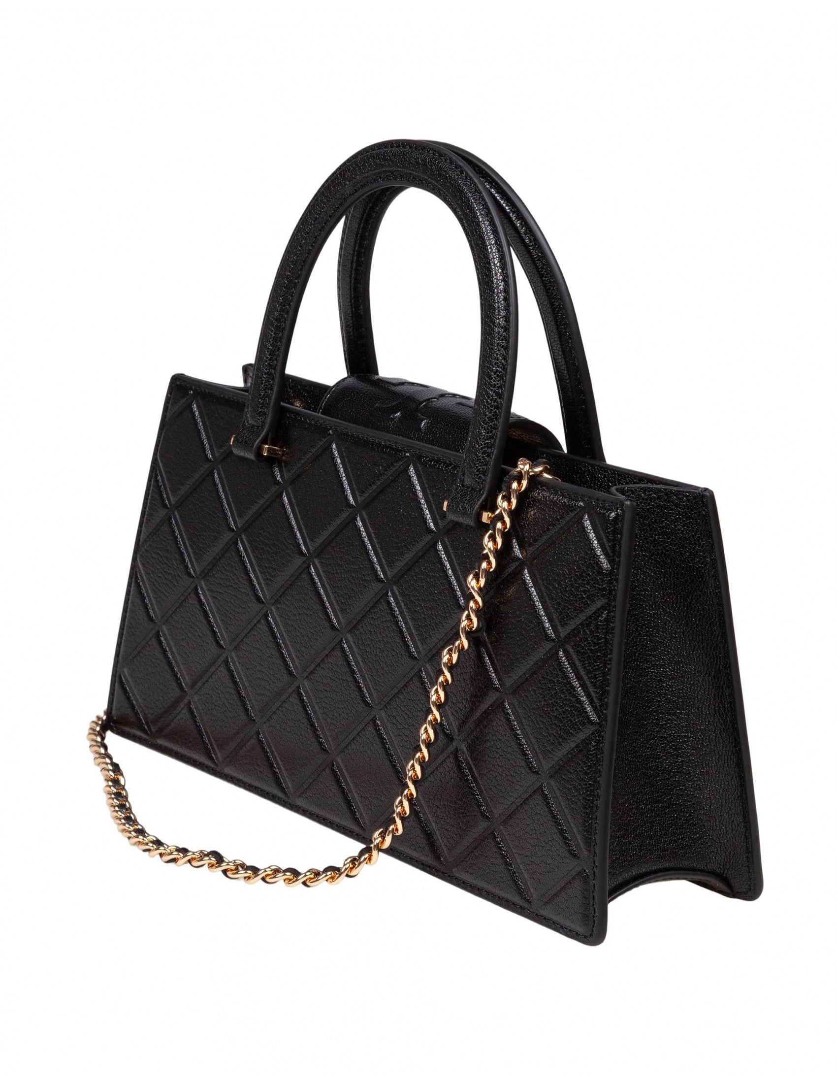 Toryburch Fleming East-West Leather Handbag