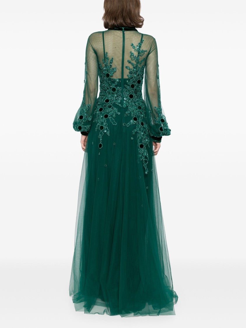 Embroidered Tulle Dress