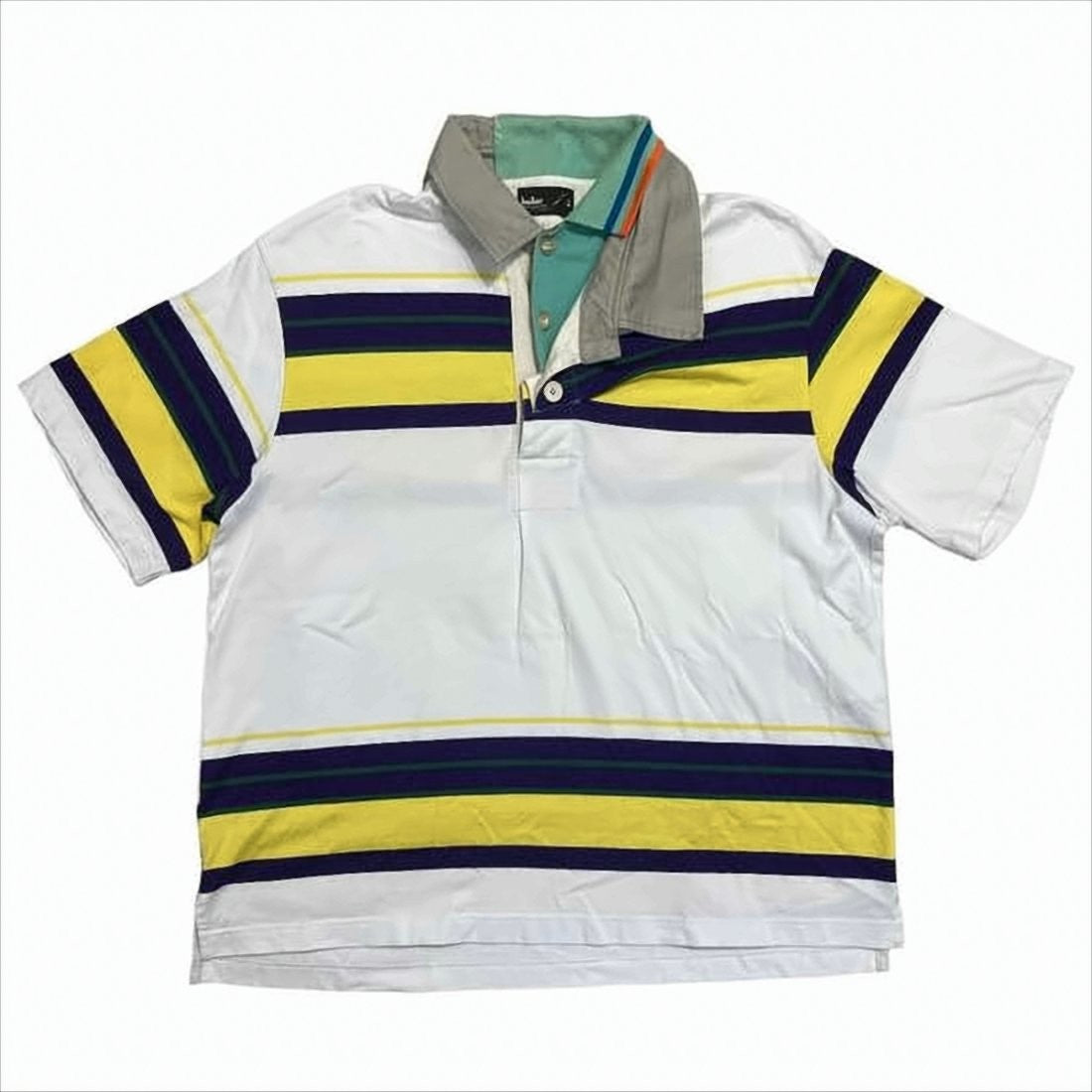 Bold Striped Cotton Polo Shirt