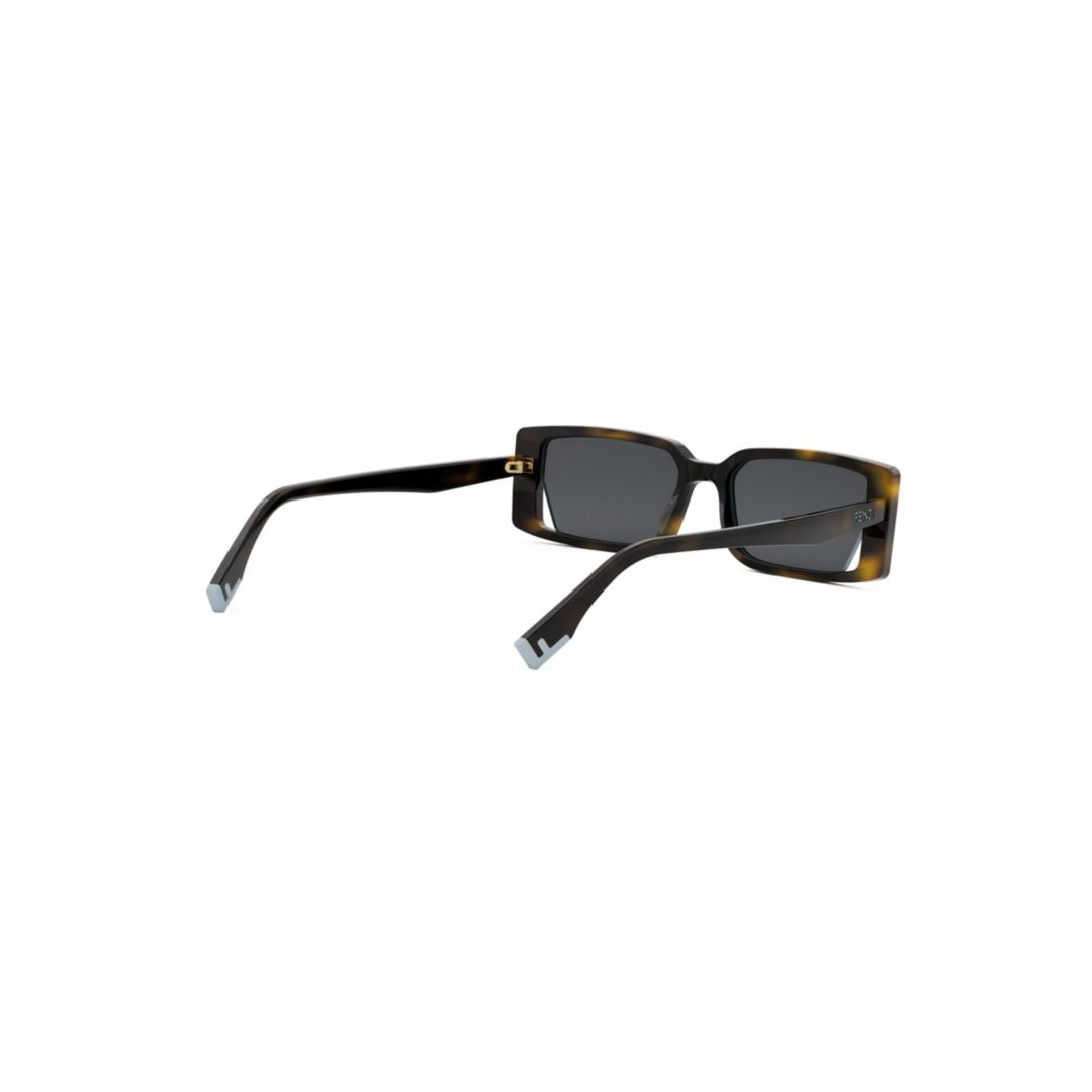 Fe40164i Rectangular Tortoiseshell Sunglasses