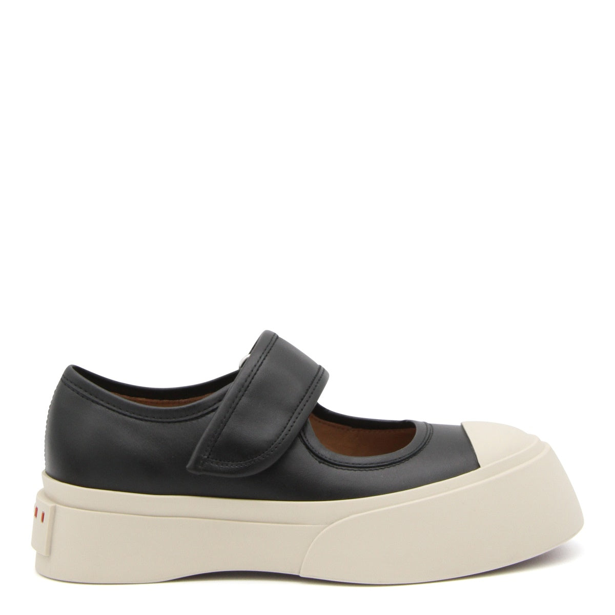 Black Oversized-Sole Sneakers