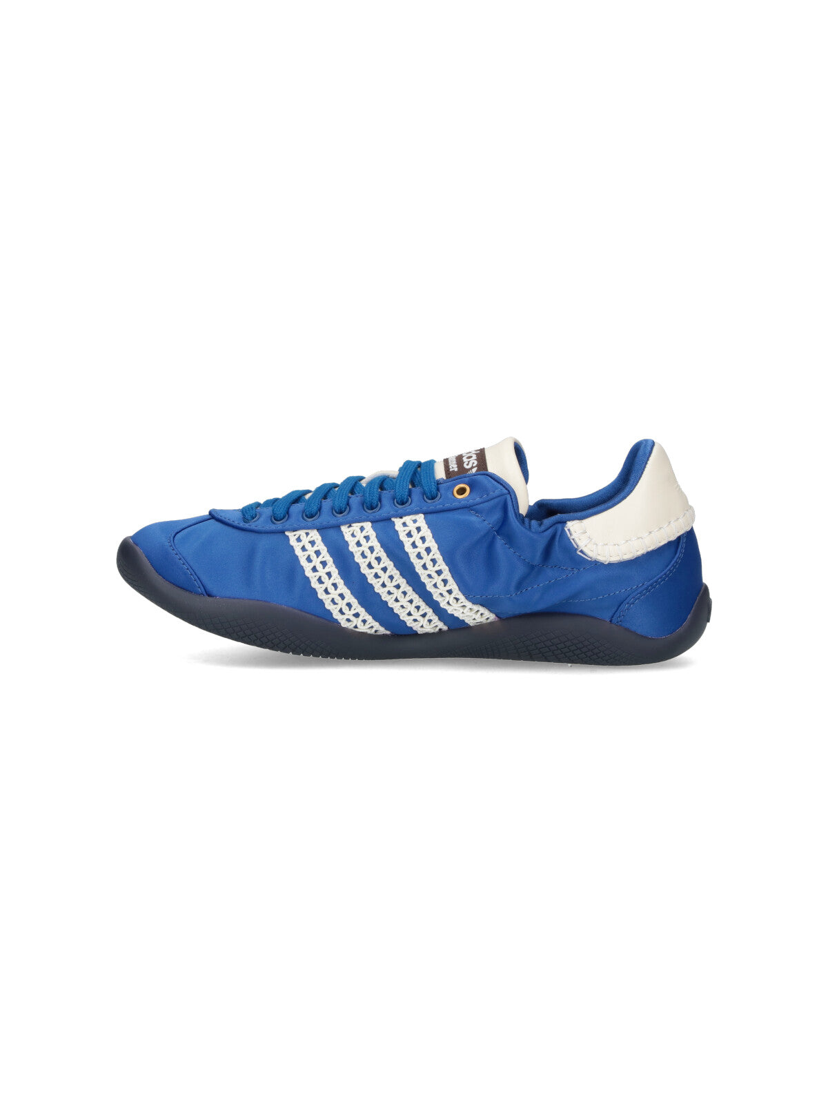"Kalintha" Sneakers, In Blue Fabric, Round Toe