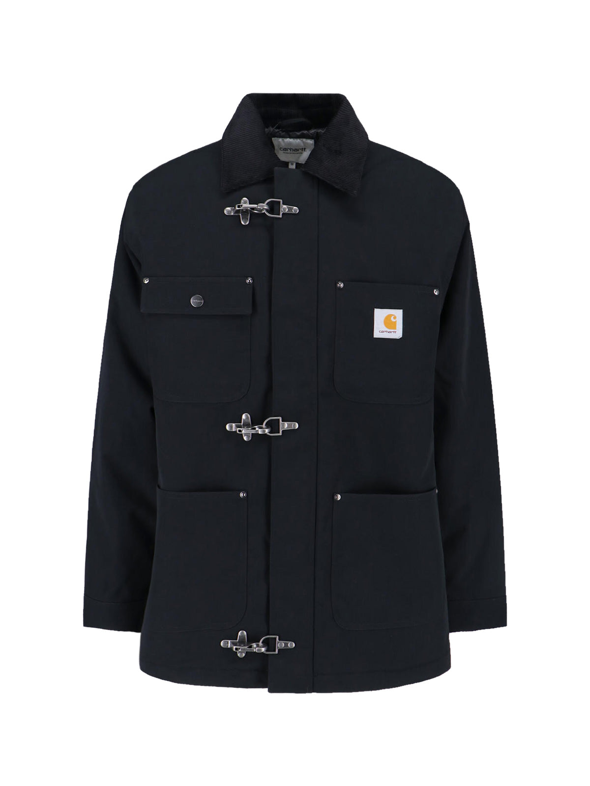 Black Adair Nylon Canvas Casual Jacket